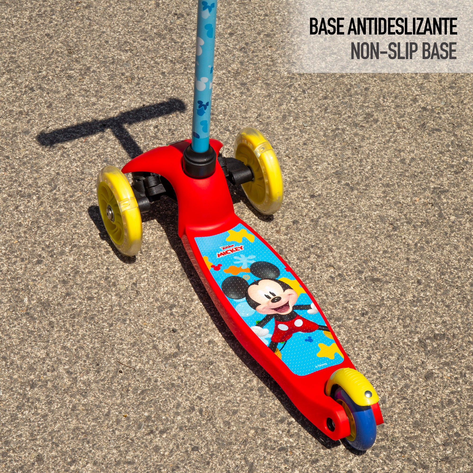 Mickey Patinete 3 ruedas máx. 20 kg con luces y freno