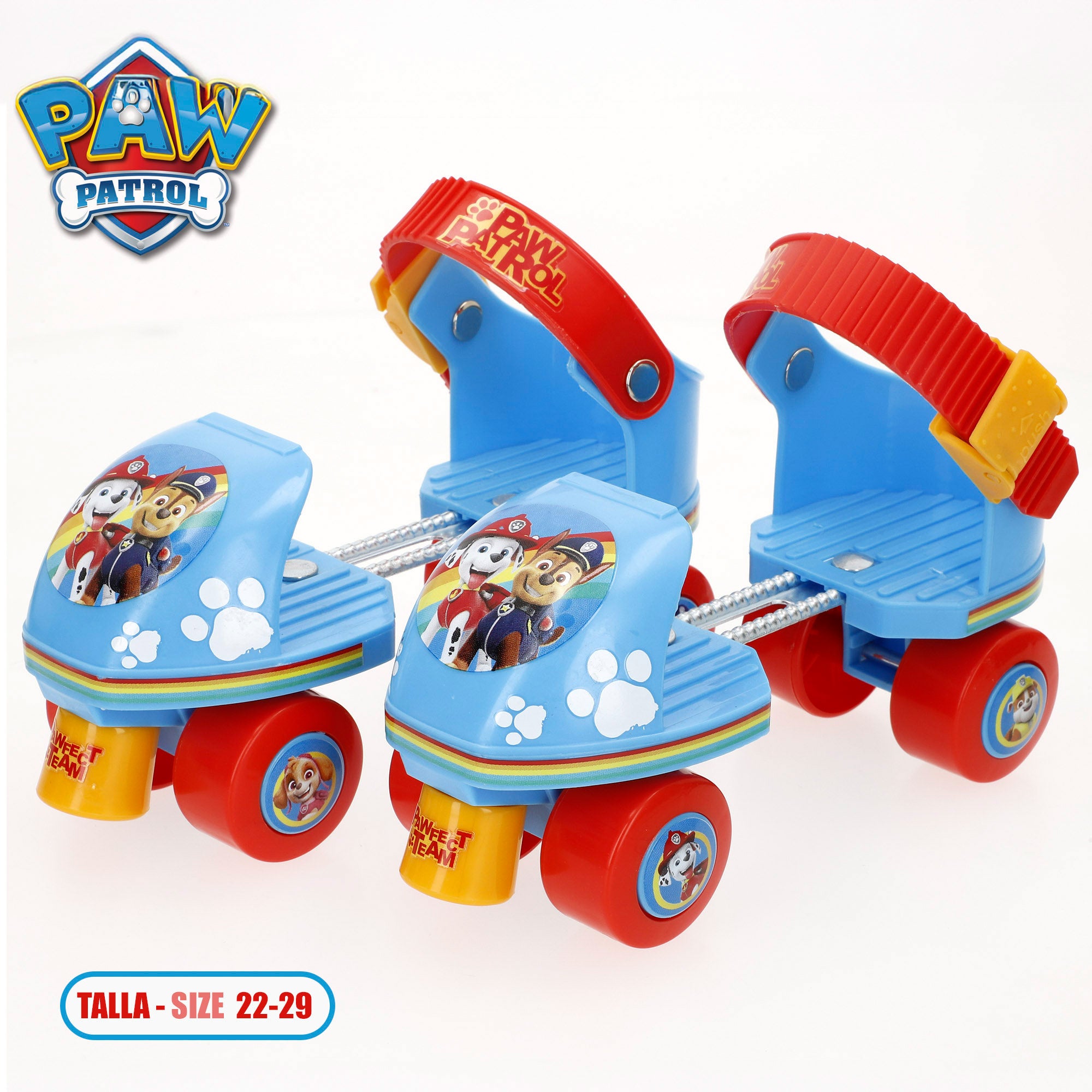 La Patrulla Canina Patines 4 ruedas ajustables talla 22-29 máx. 20 kg +3 años