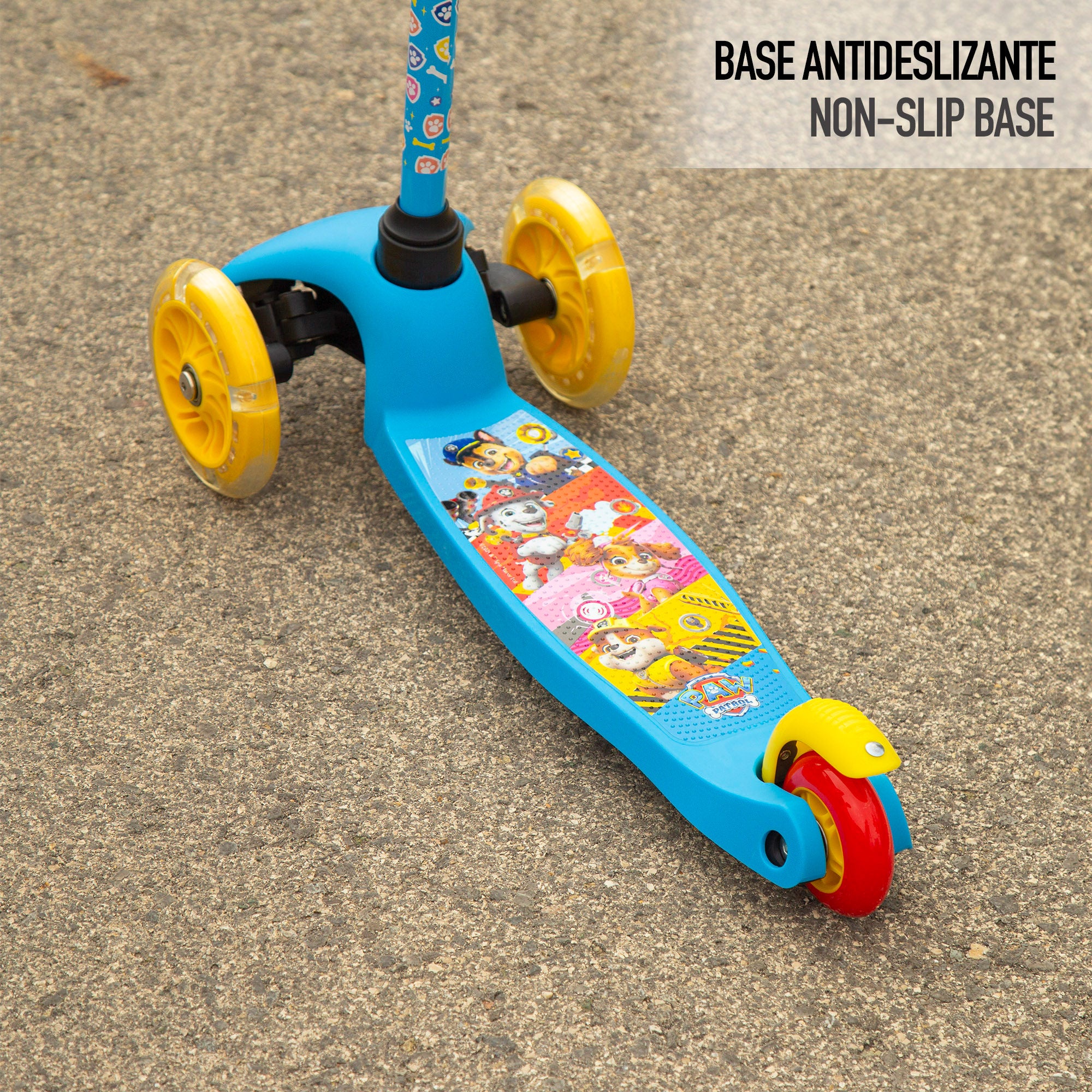 La Patrulla Canina Patinete 3 ruedas máx. 20 kg con luces y freno