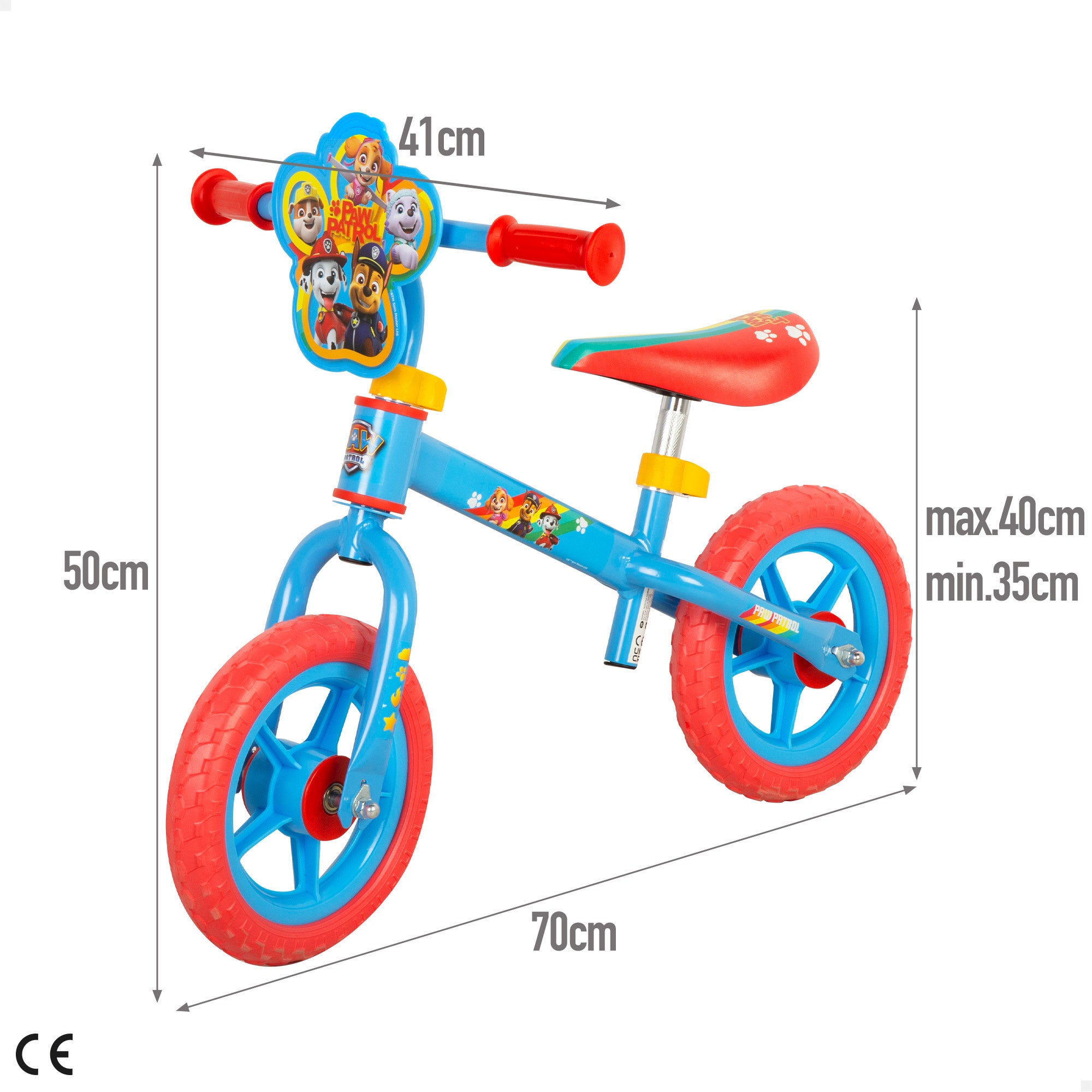 La Patrulla Canina Bicicleta sin pedales regulable en altura máx. 20 kg