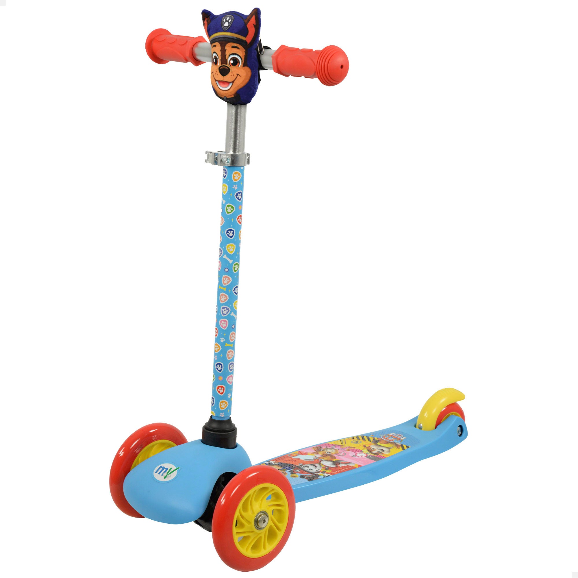 La Patrulla Canina Patinete infantil 3 ruedas con bolsillo delantero Chase