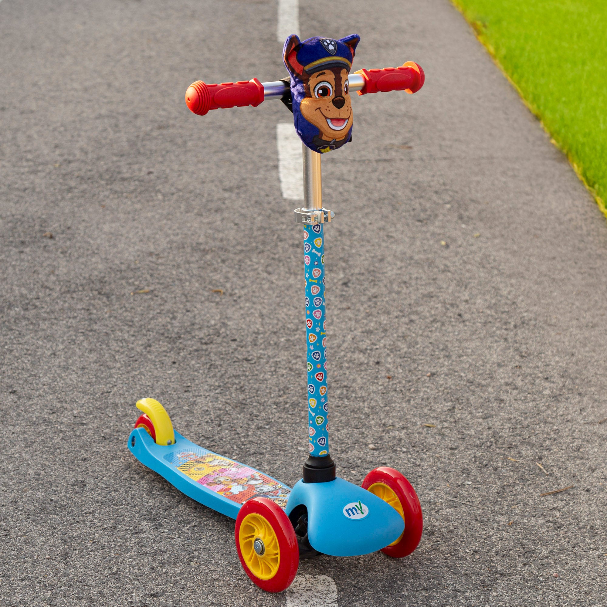 La Patrulla Canina Patinete infantil 3 ruedas con bolsillo delantero Chase