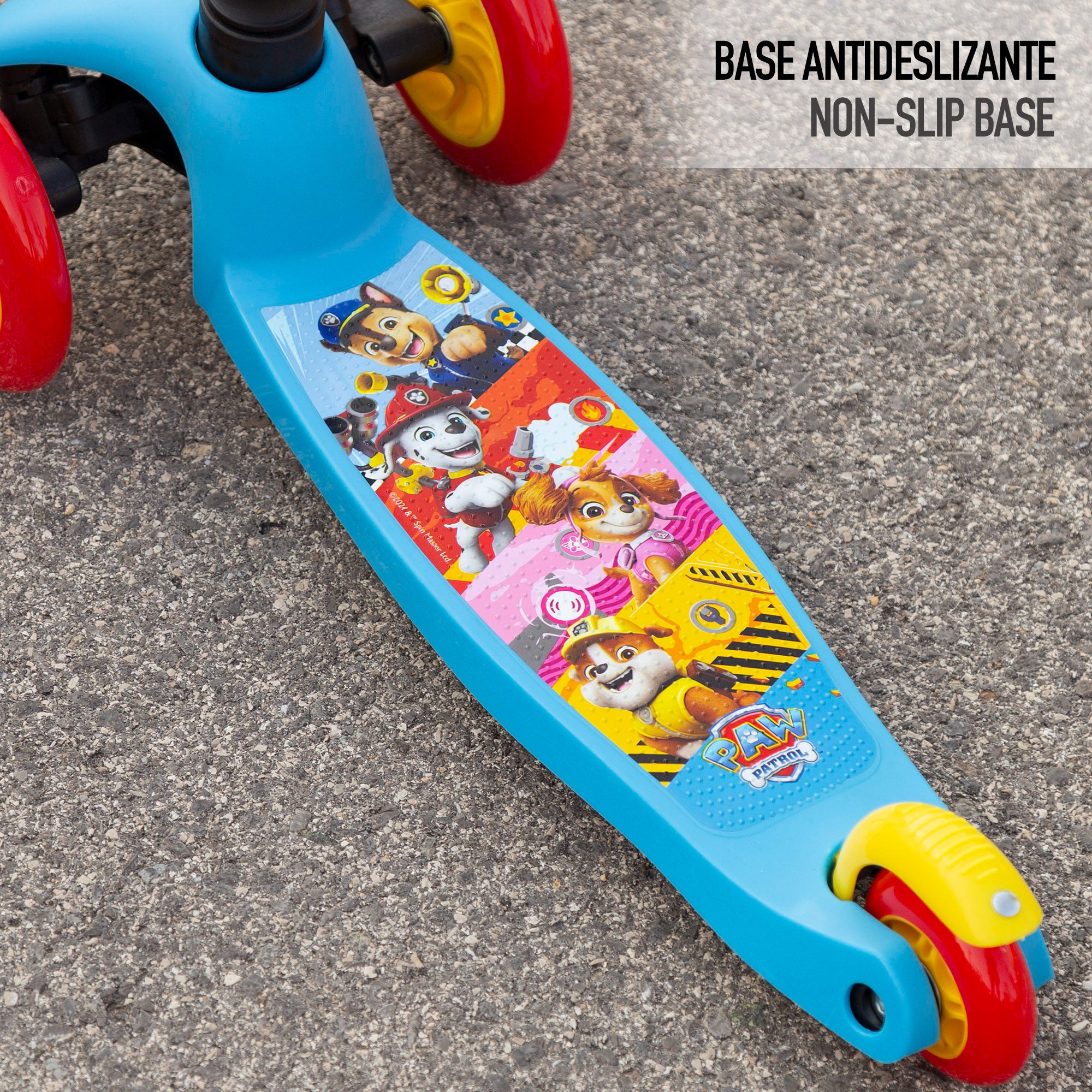 La Patrulla Canina Patinete infantil 3 ruedas con bolsillo delantero Chase