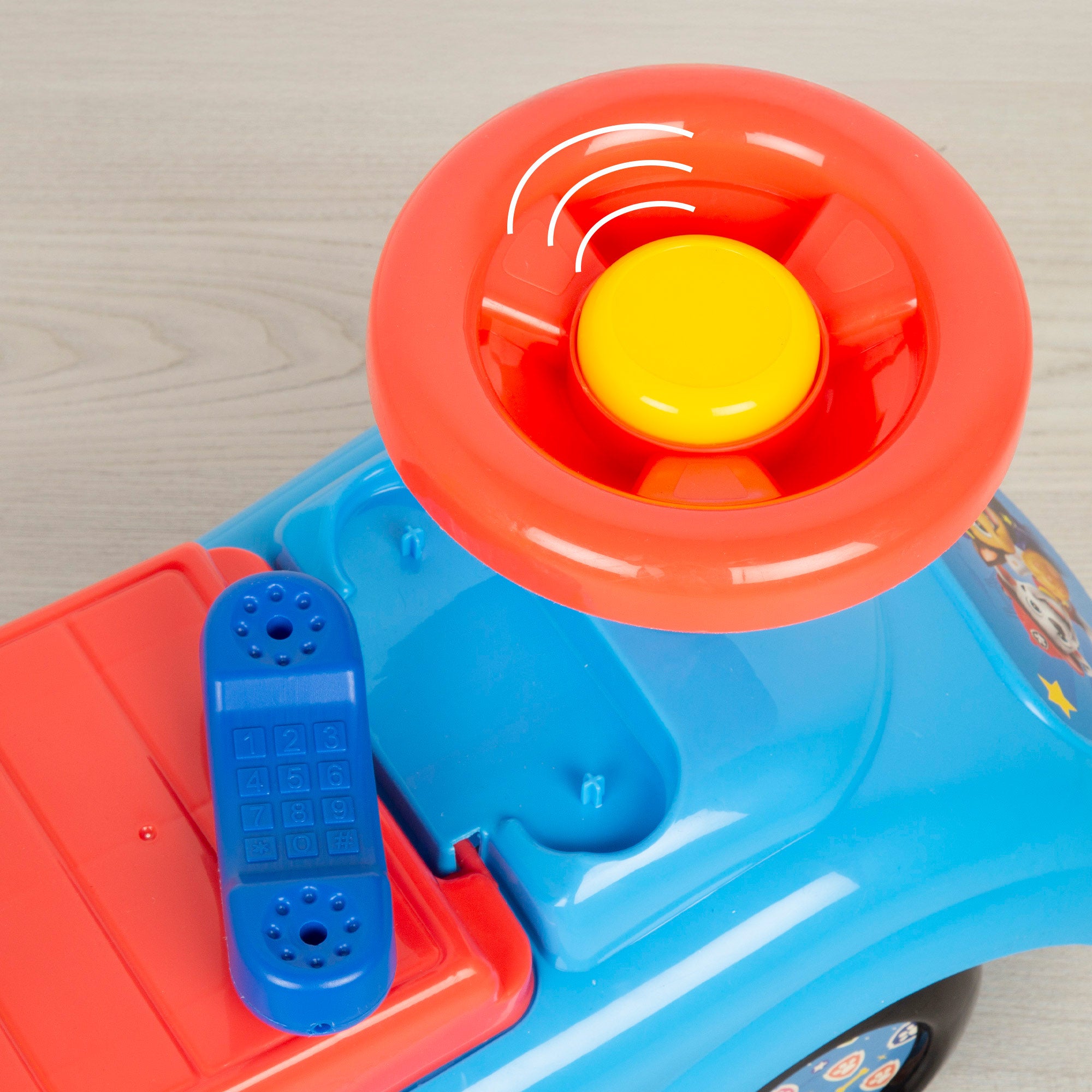 Brinquedo Patrulha Pata para Montar com Telefone, Buzina e Espaço para Guardar Coisas