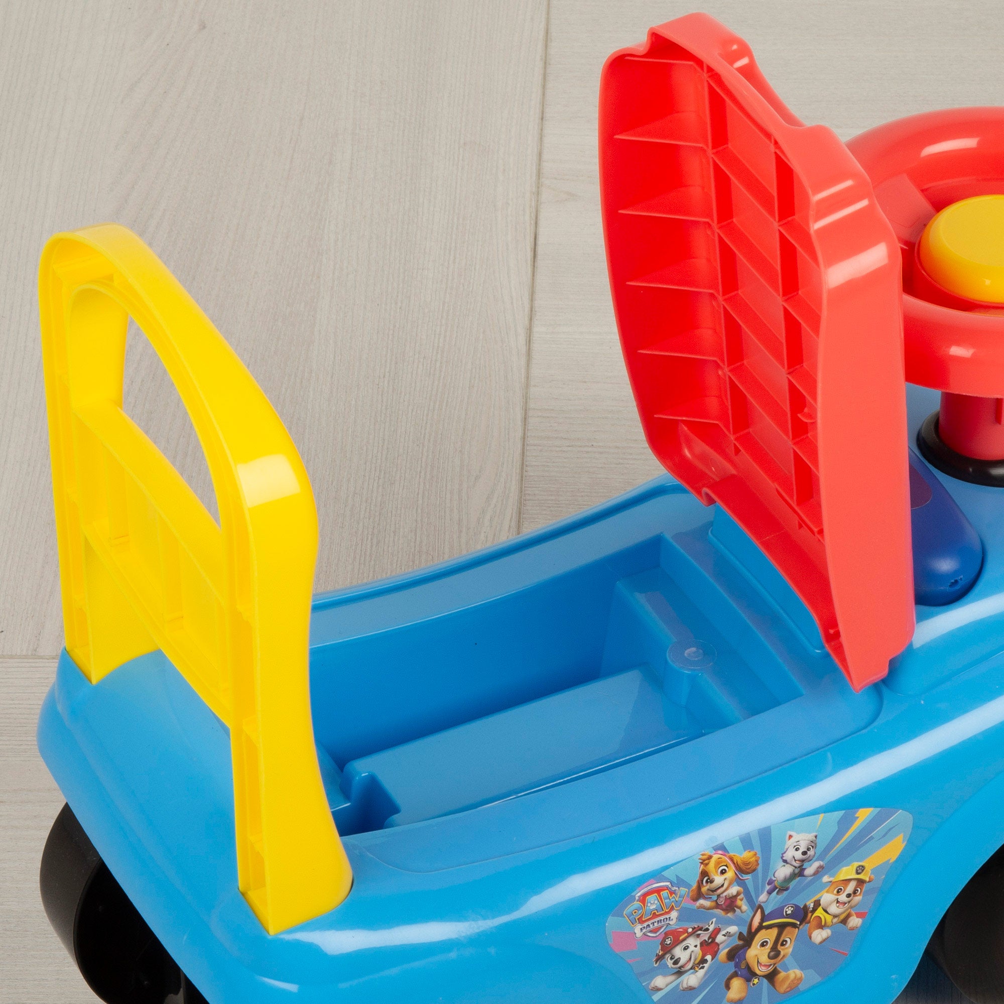 Brinquedo Patrulha Pata para Montar com Telefone, Buzina e Espaço para Guardar Coisas