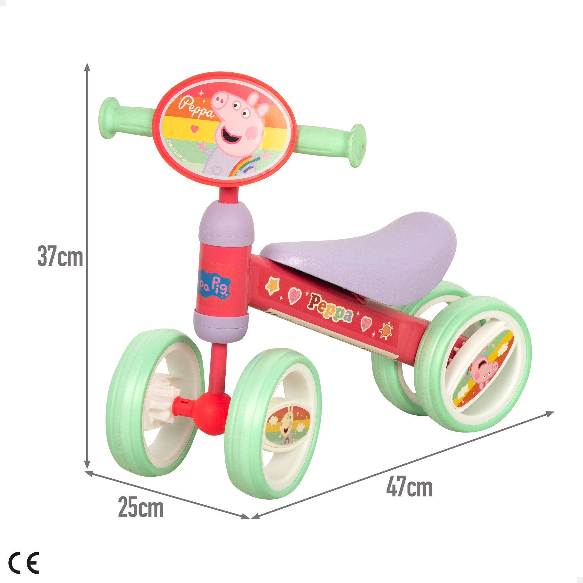 Triciclo Peppa Pig para bebés até aos 15 kg