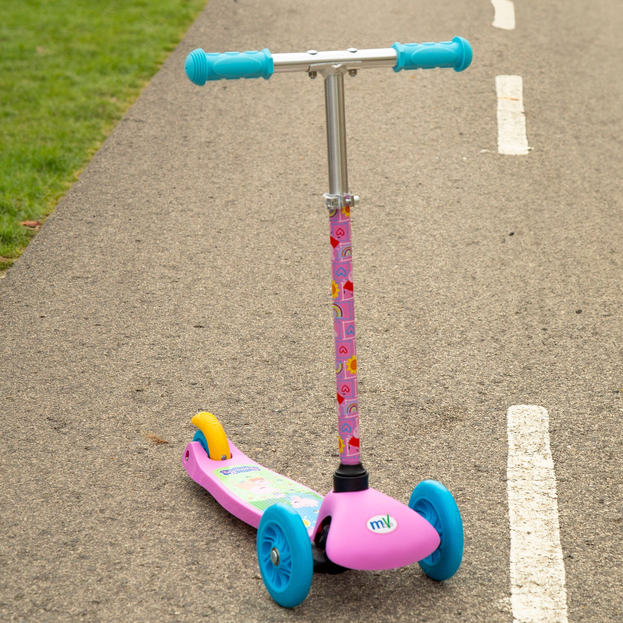 Peppa Pig Patinete 3 ruedas máx. 20 kg con luces y freno