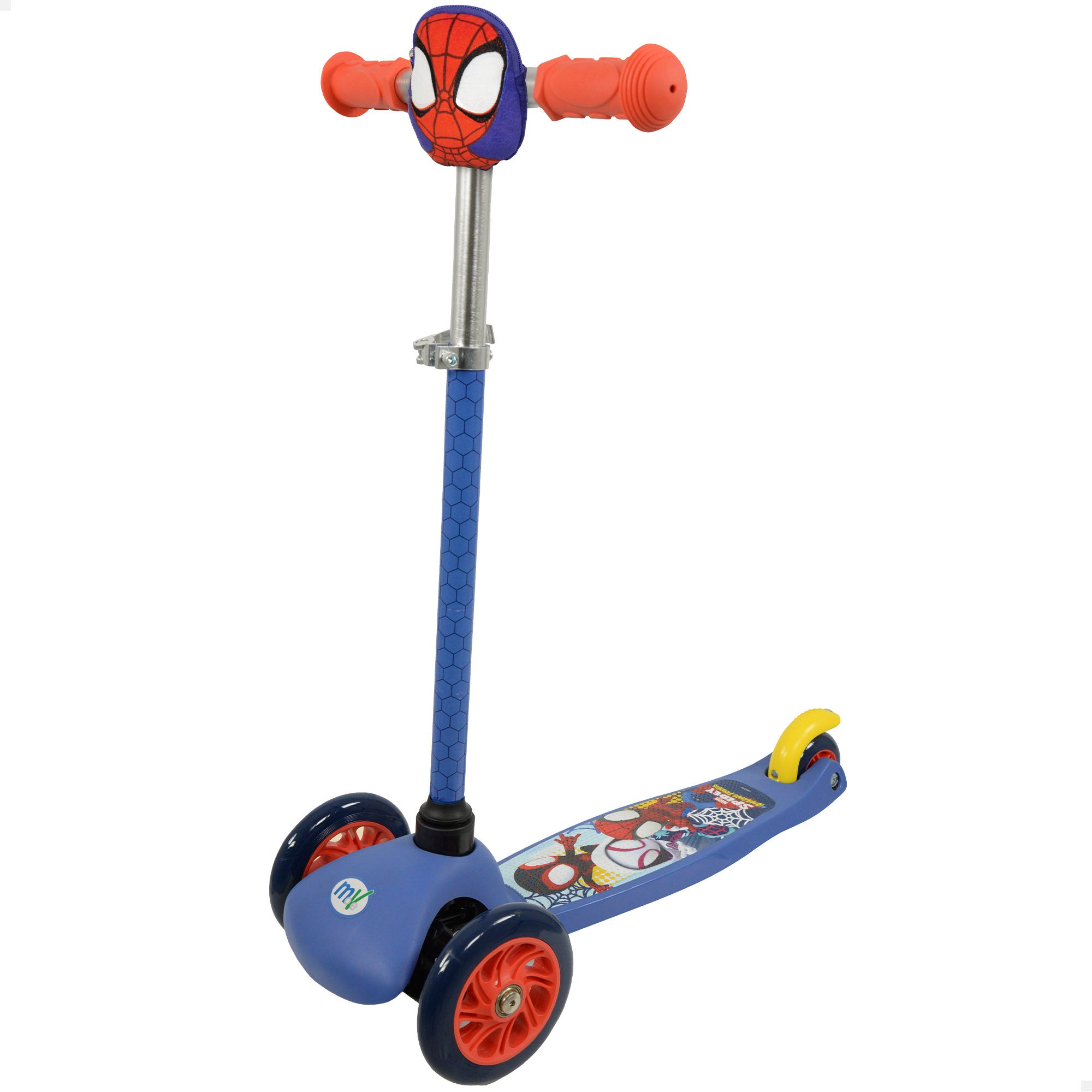 Spidey Patinete infantil 3 ruedas con bolsillo