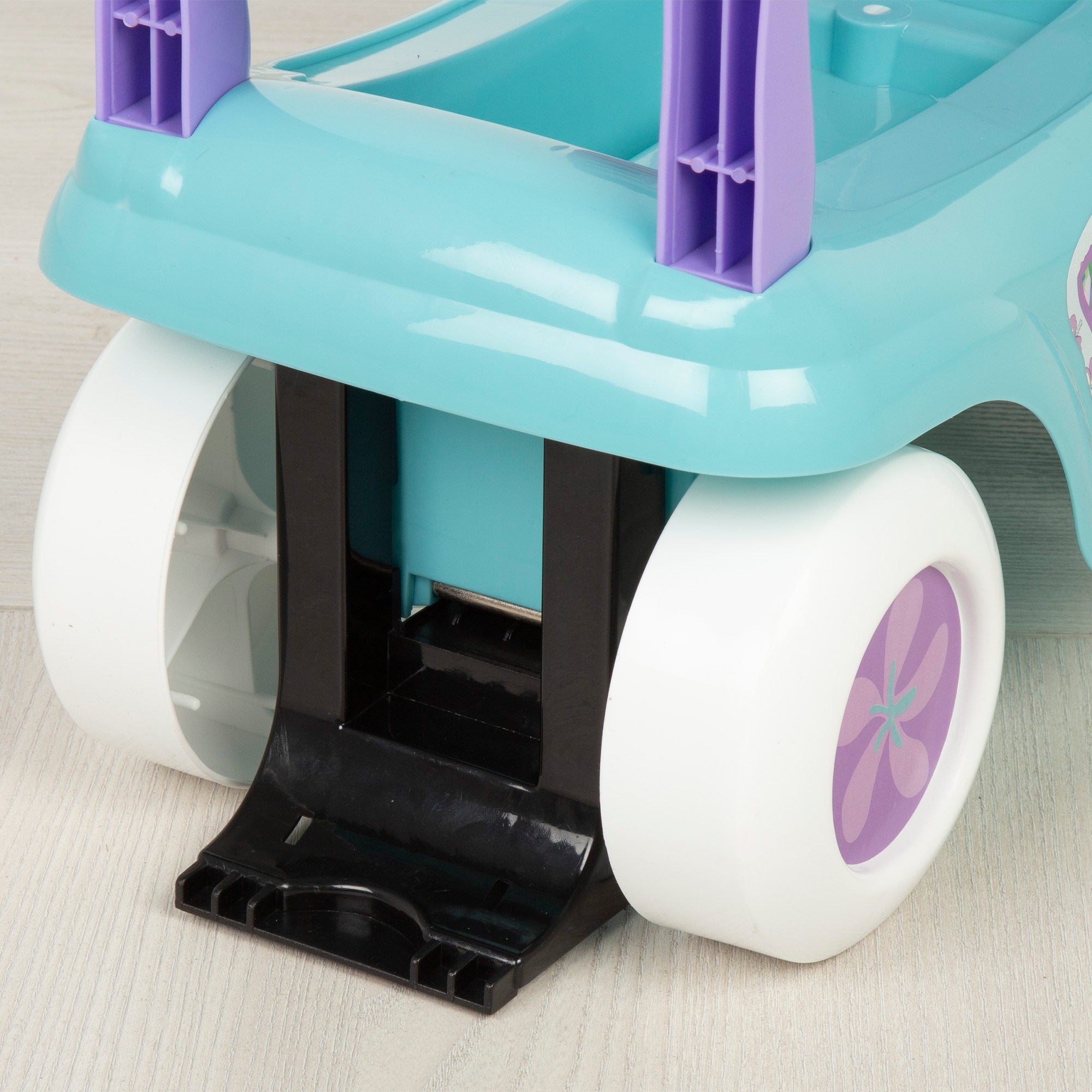 Brinquedo Stitch para montar com telefone, buzina e compartimento para guardar coisas.
