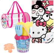 Hello Kitty Set cubo de playa con toalla, accesorios y bolsa