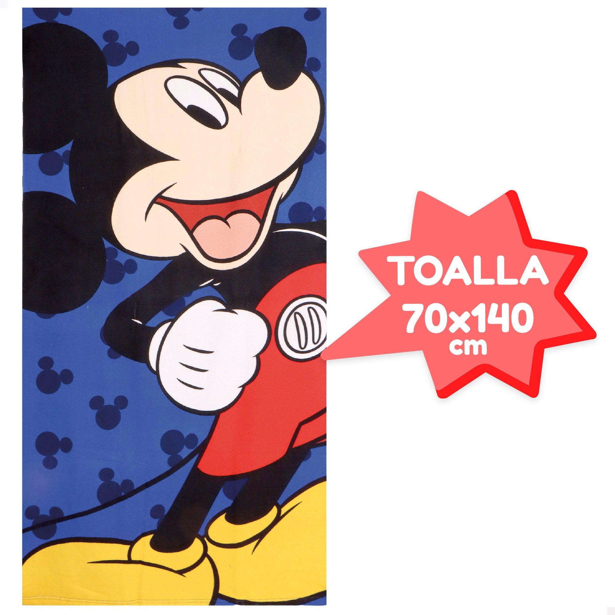Mickey Set cubo de playa con toalla, accesorios y bolsa