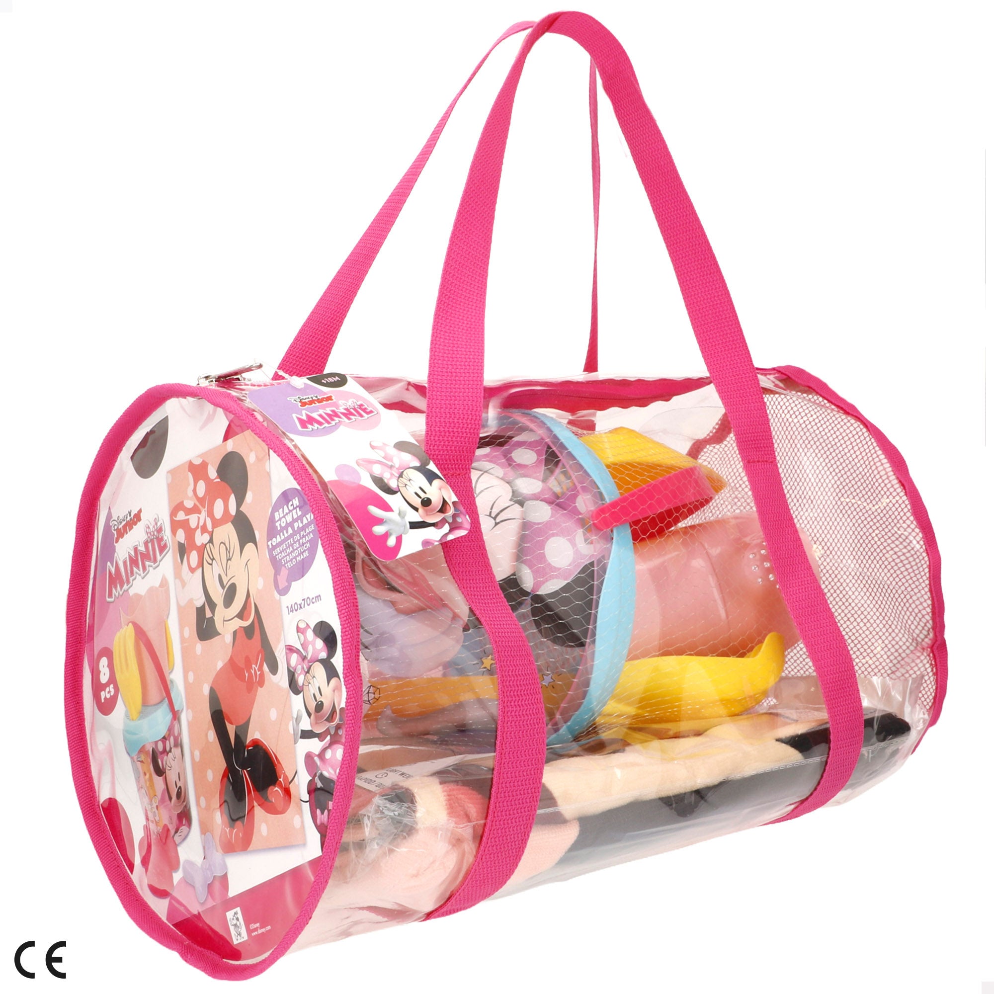 Minnie Set cubo de playa con toalla, accesorios y bolsa