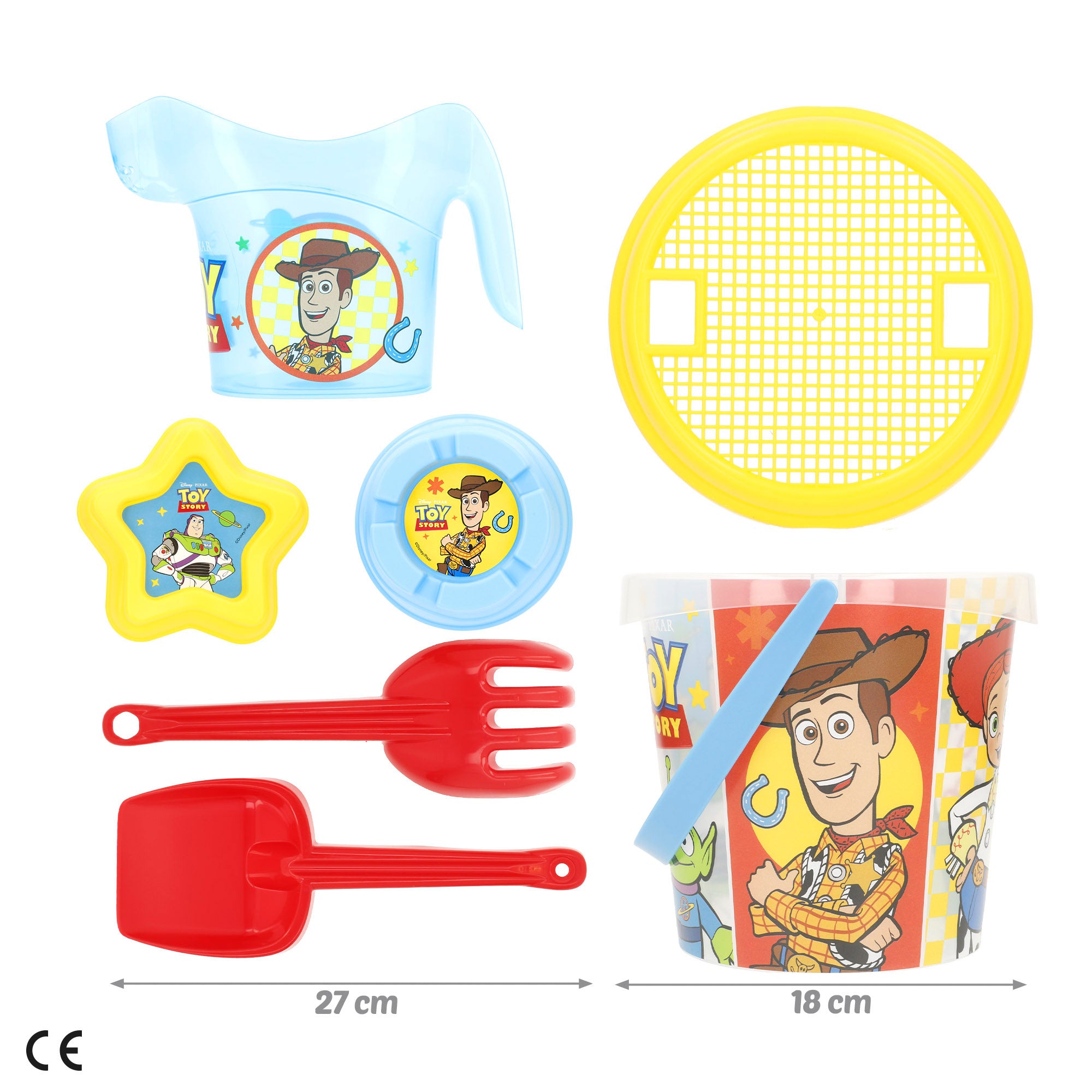 Toy Story Set cubo de playa con toalla, accesorios y bolsa