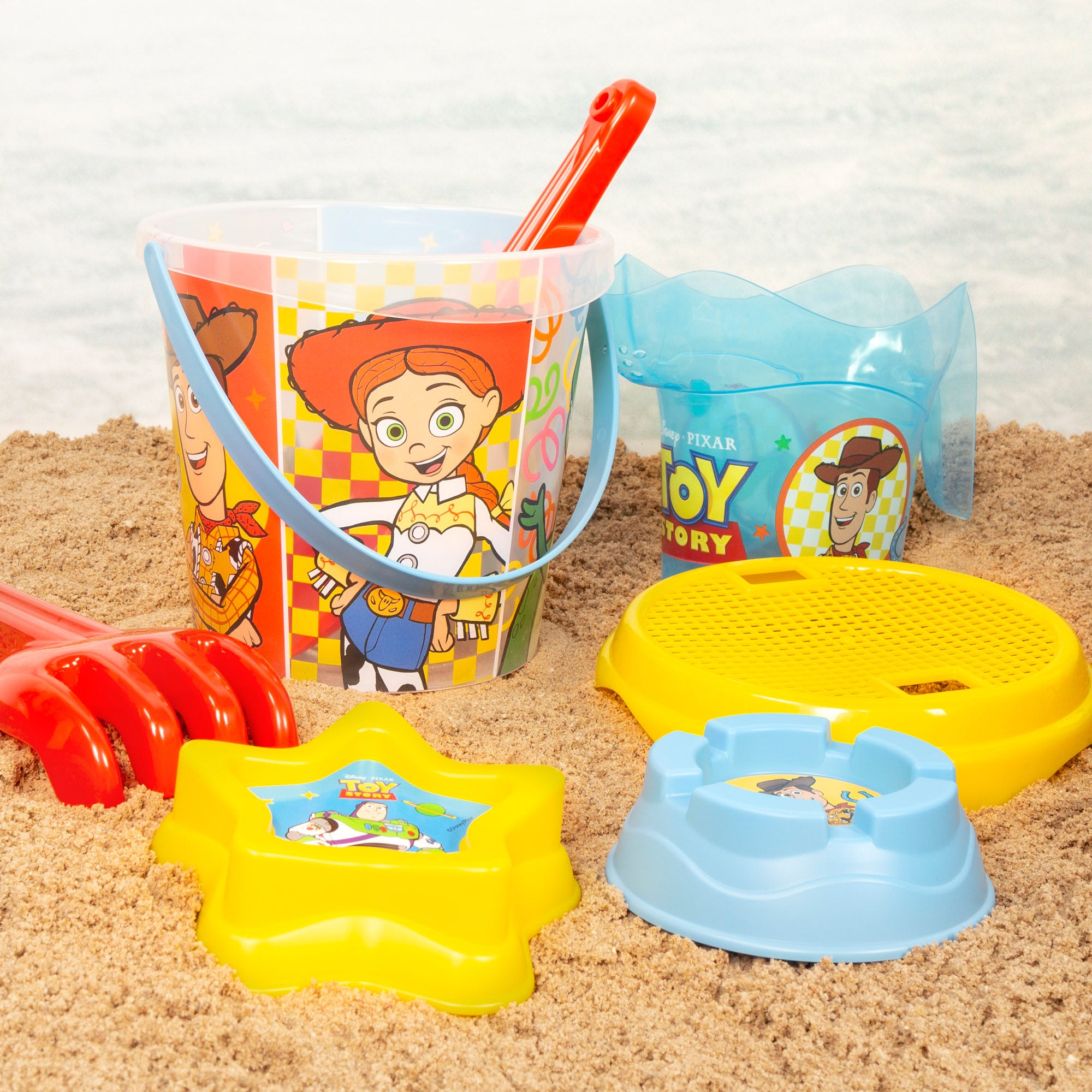 Toy Story Set cubo de playa con toalla, accesorios y bolsa