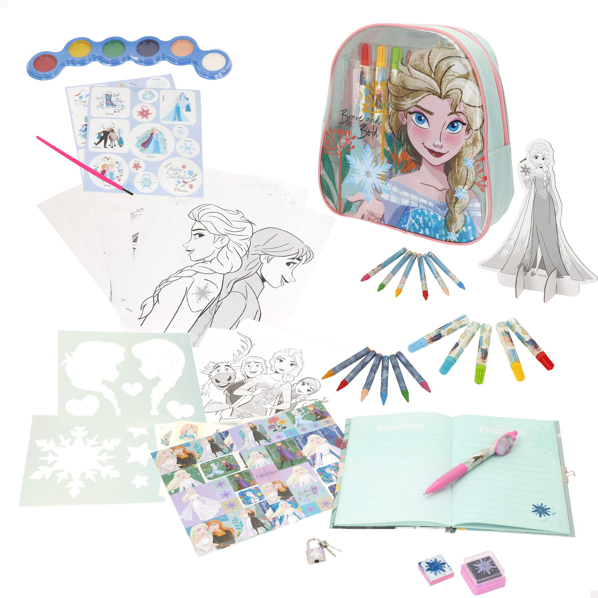 Frozen Set de dibujo 80 piezas + 3 años