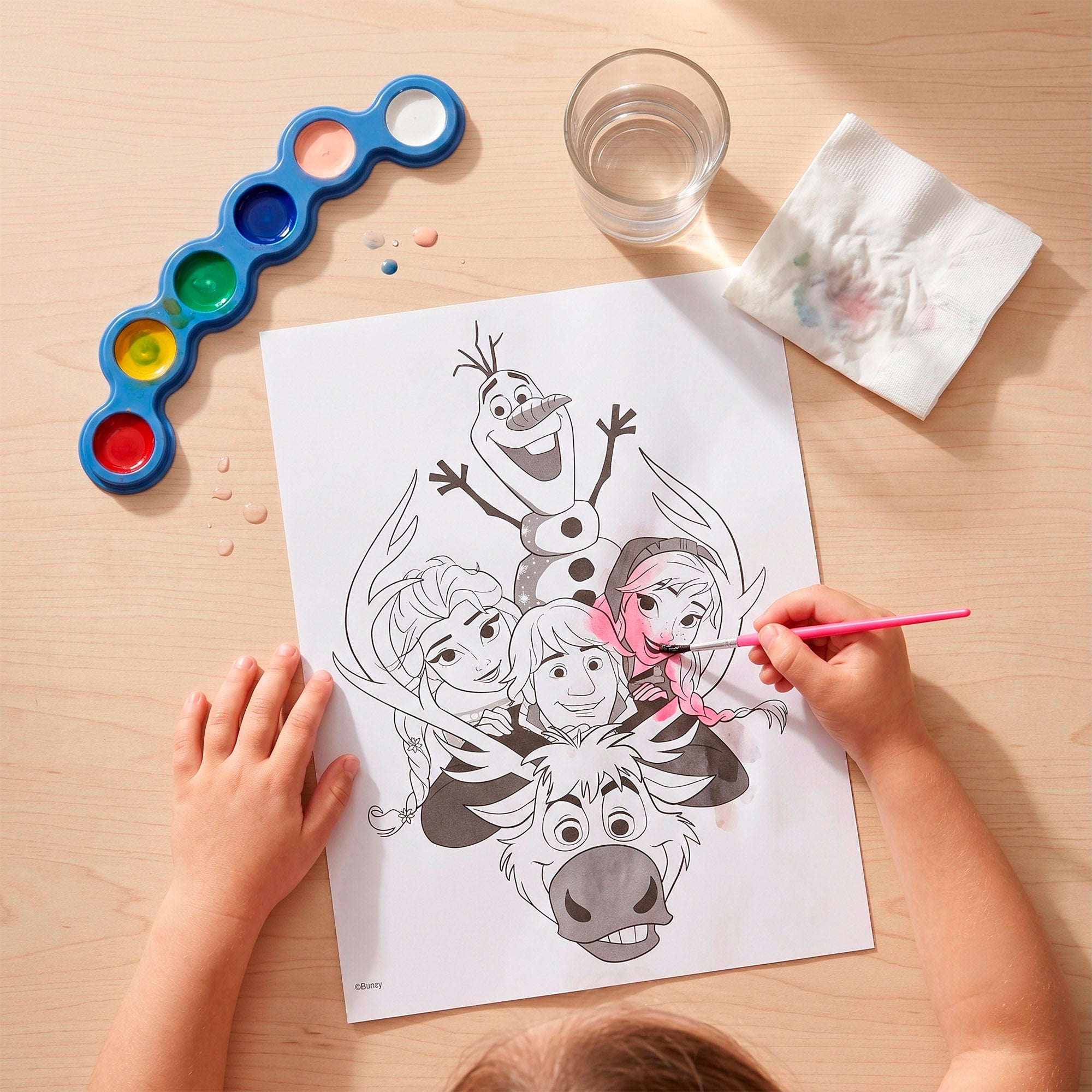 Frozen Set de dibujo 80 piezas + 3 años