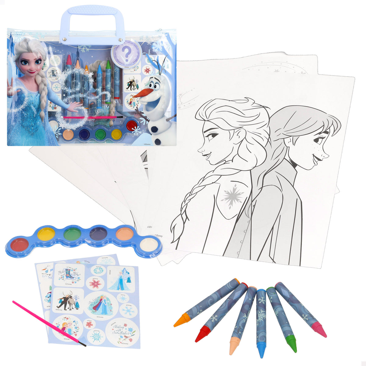 Frozen Set de dibujo con pizarra 40 piezas