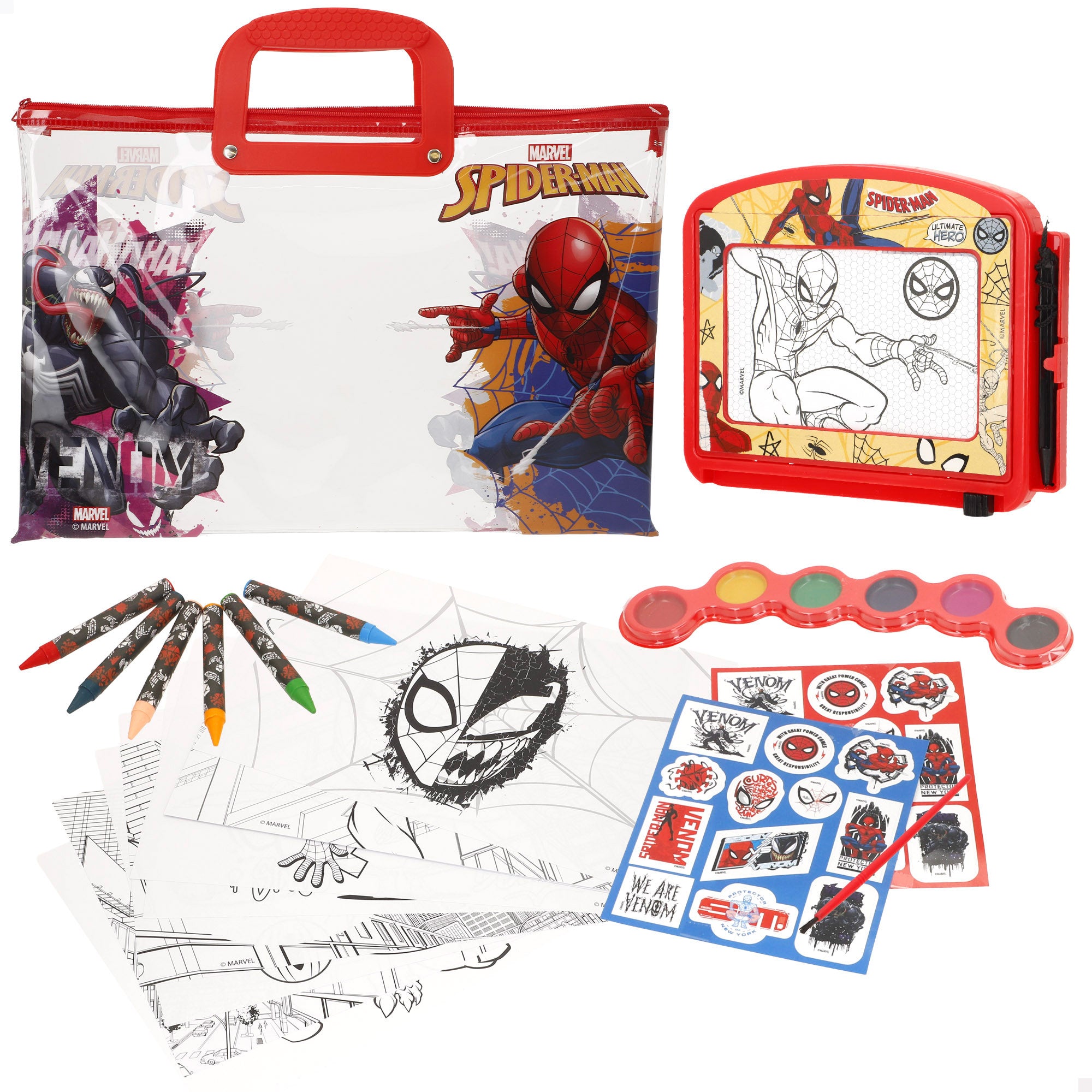 Spiderman Set de dibujo con accesorios +3 años