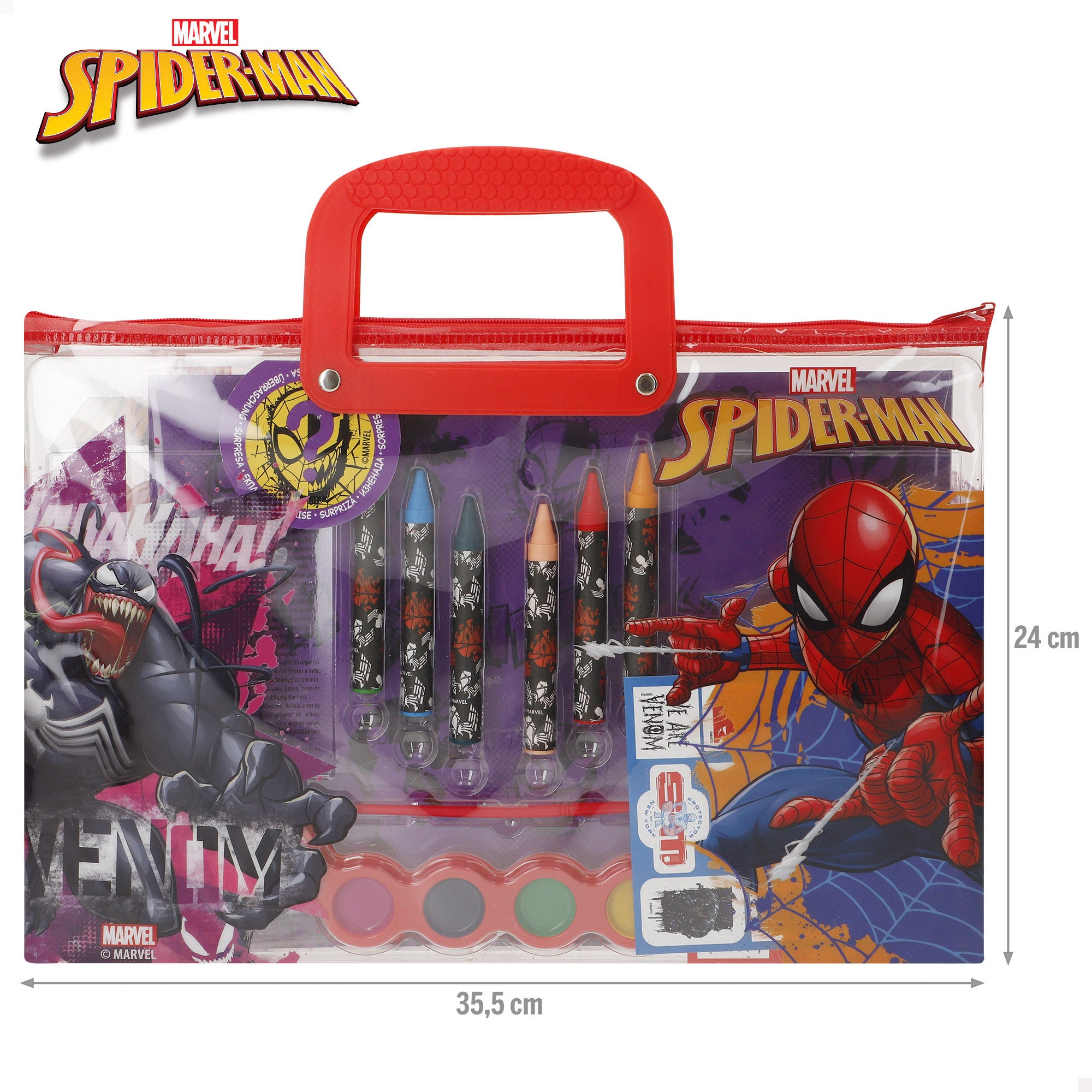 Spiderman Set de dibujo con accesorios +3 años