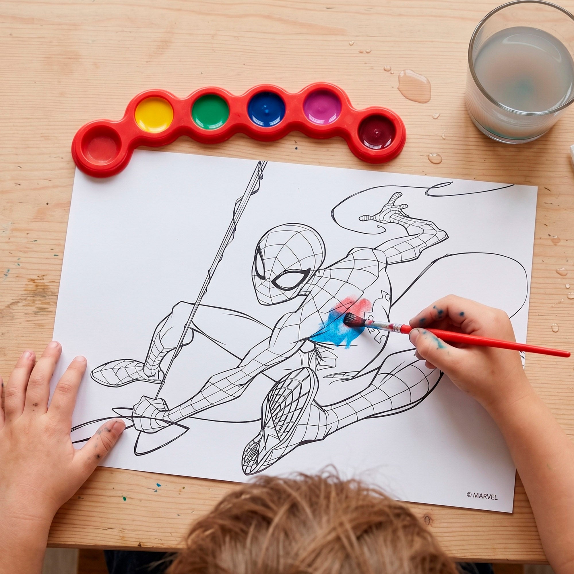 Spiderman Set de dibujo con accesorios +3 años