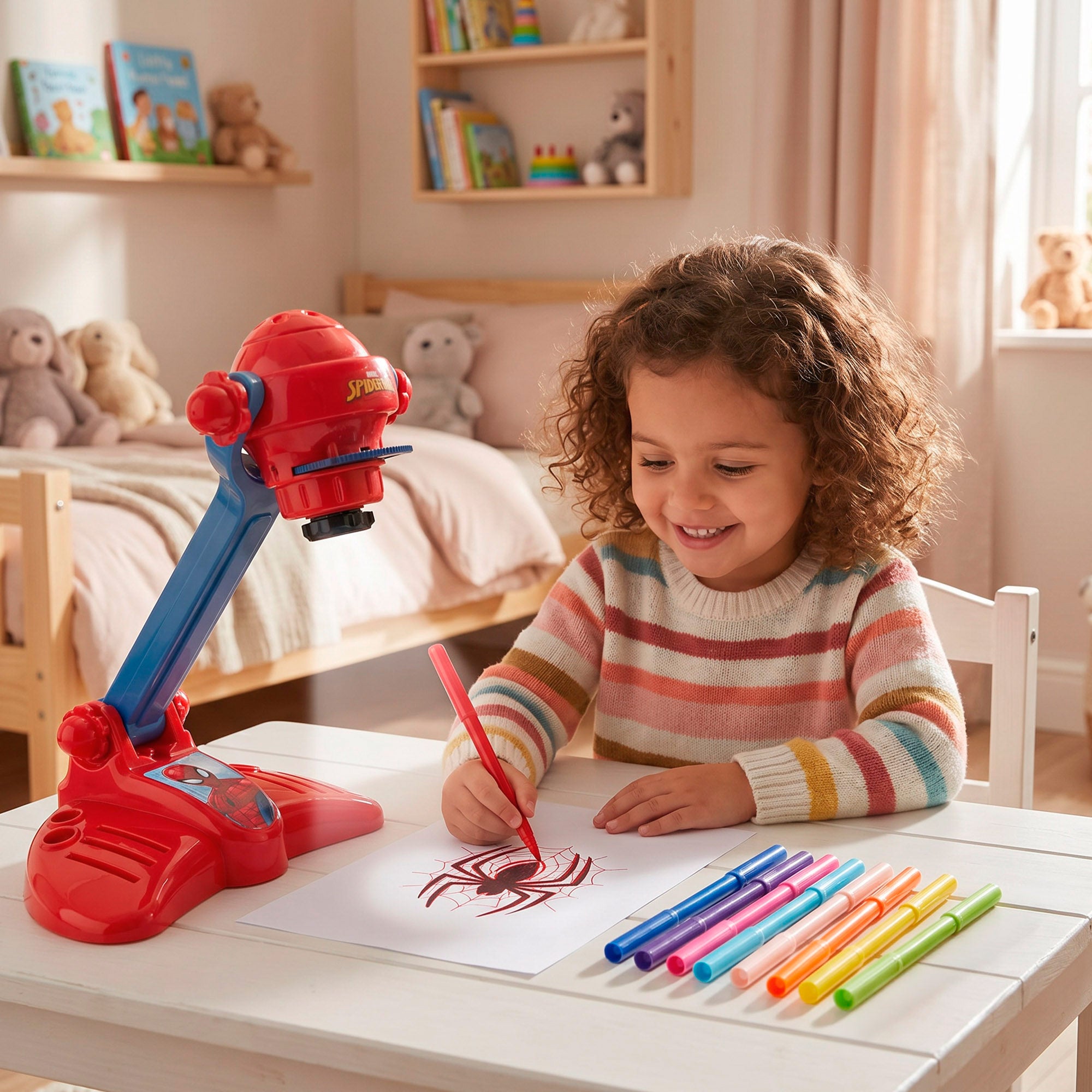 Spiderman Proyector de dibujo + 4 años