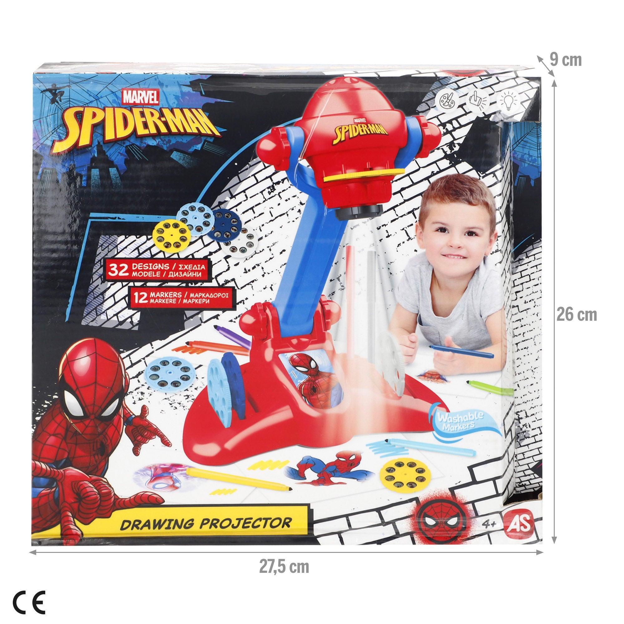 Spiderman Proyector de dibujo + 4 años
