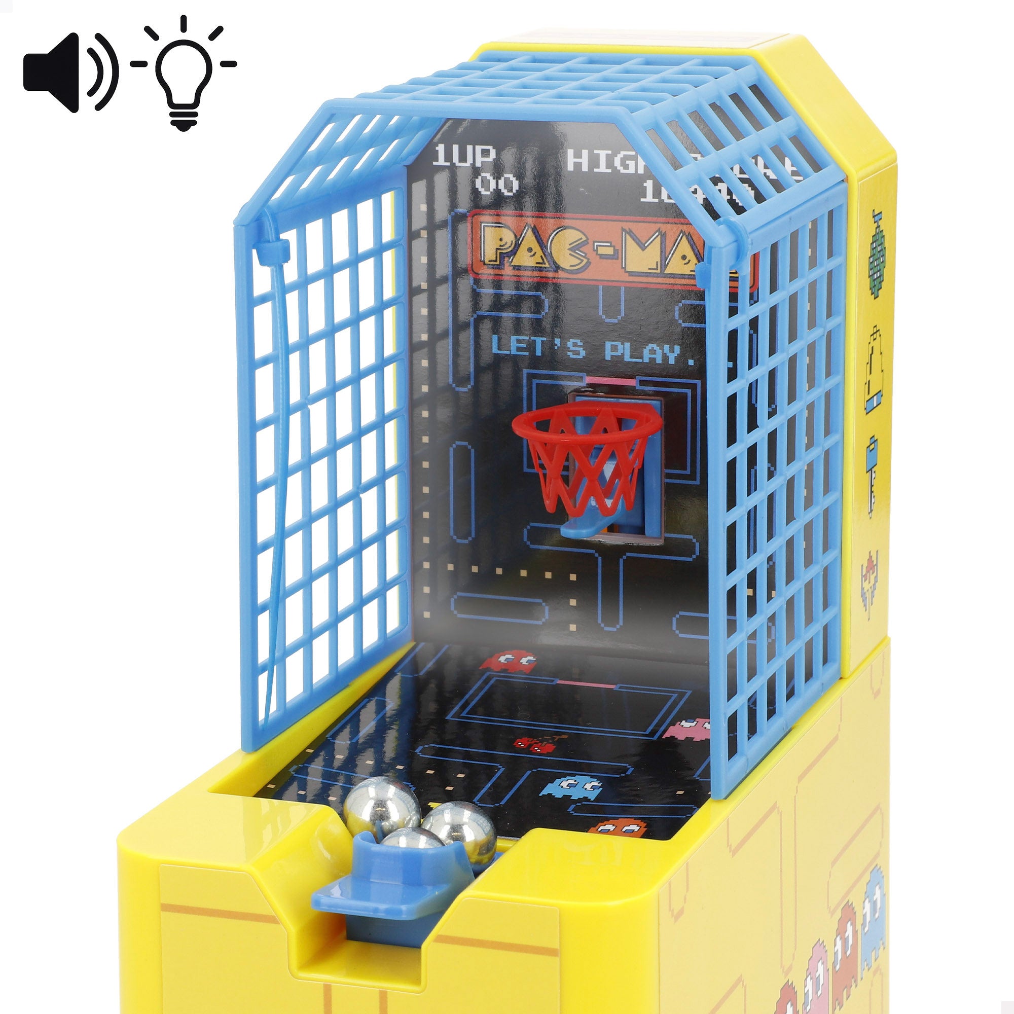 Pac-Man Juego baloncesto arcade de mesa + 3 años