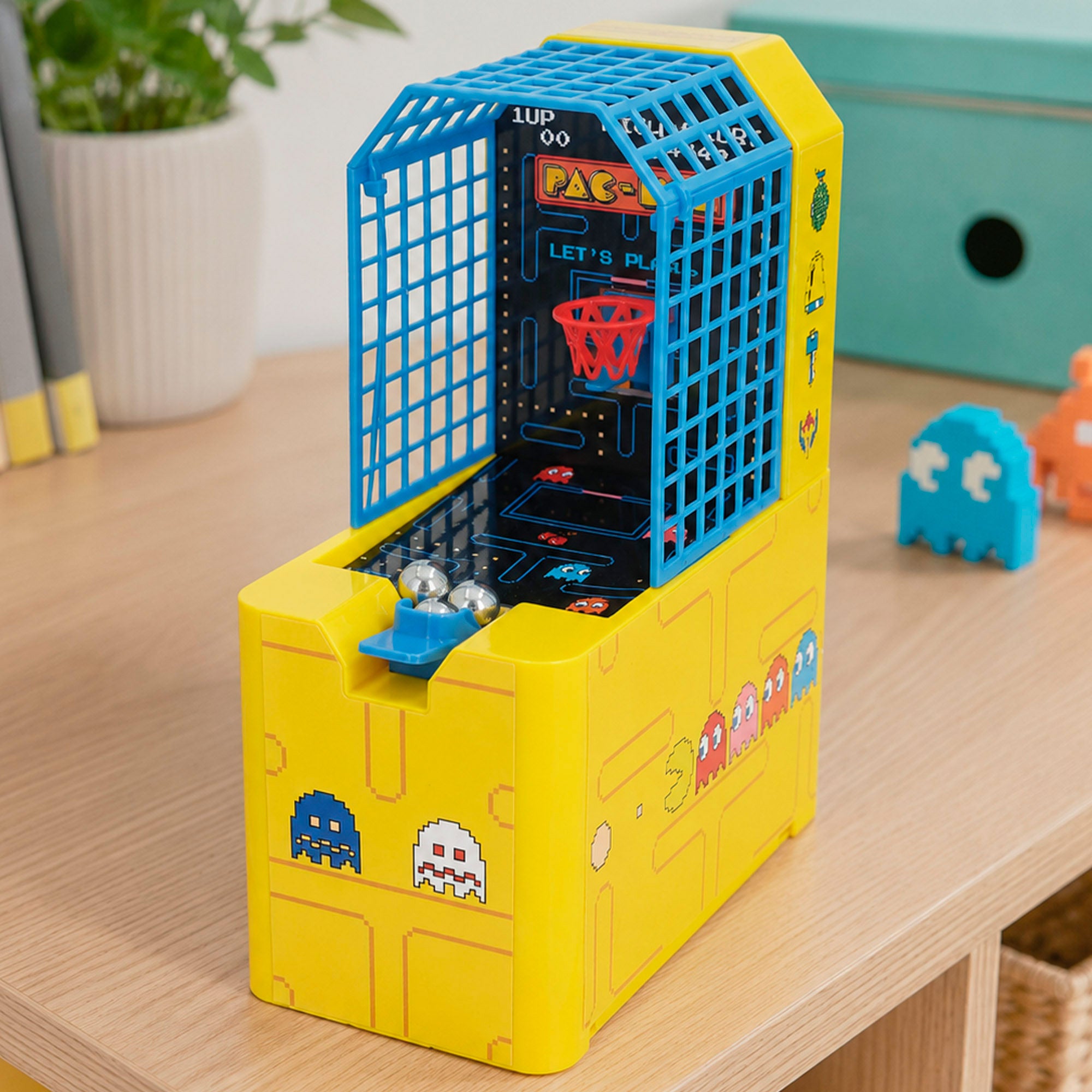 Pac-Man Juego baloncesto arcade de mesa + 3 años