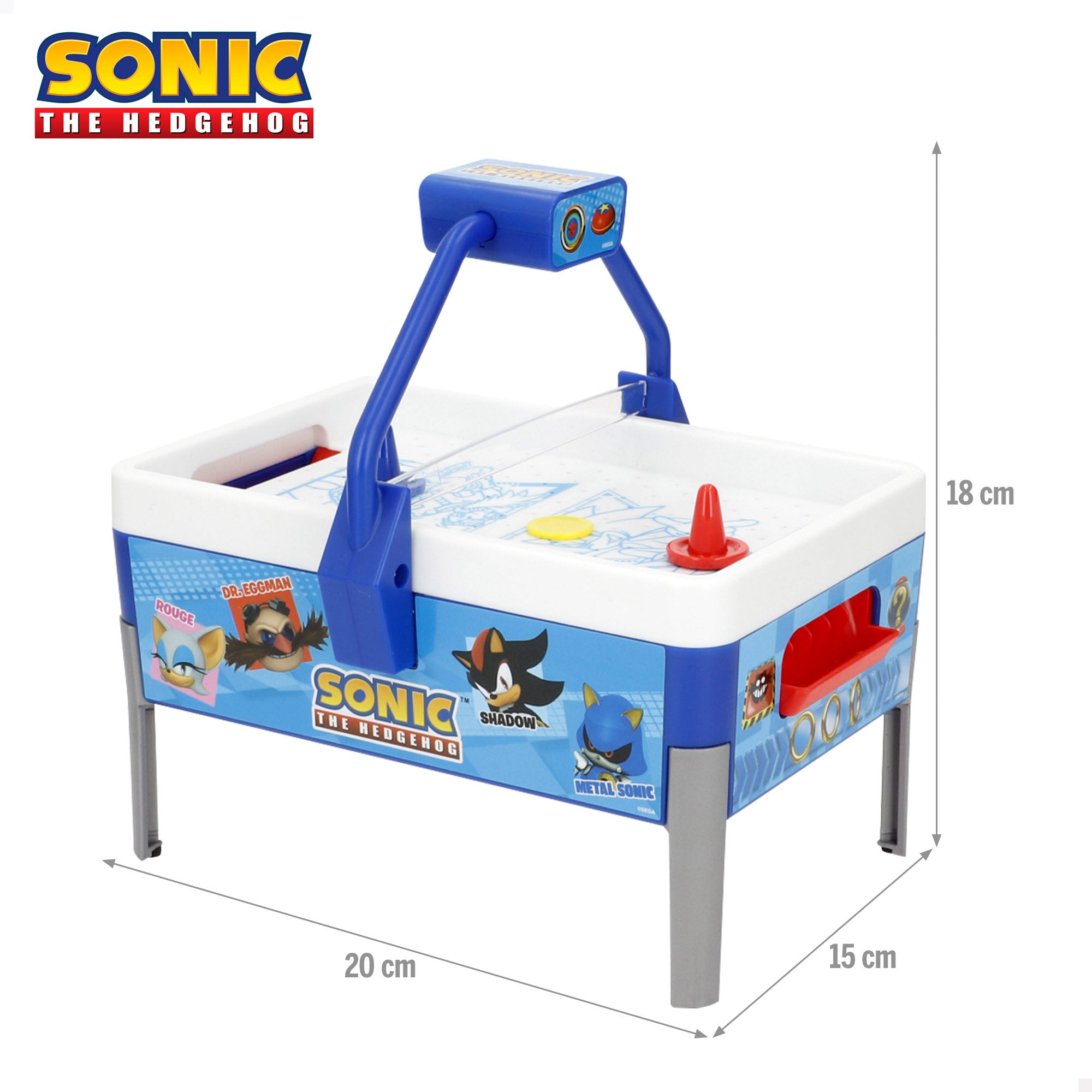 Sonic Mini air hockey arcade 15x20x18 cm