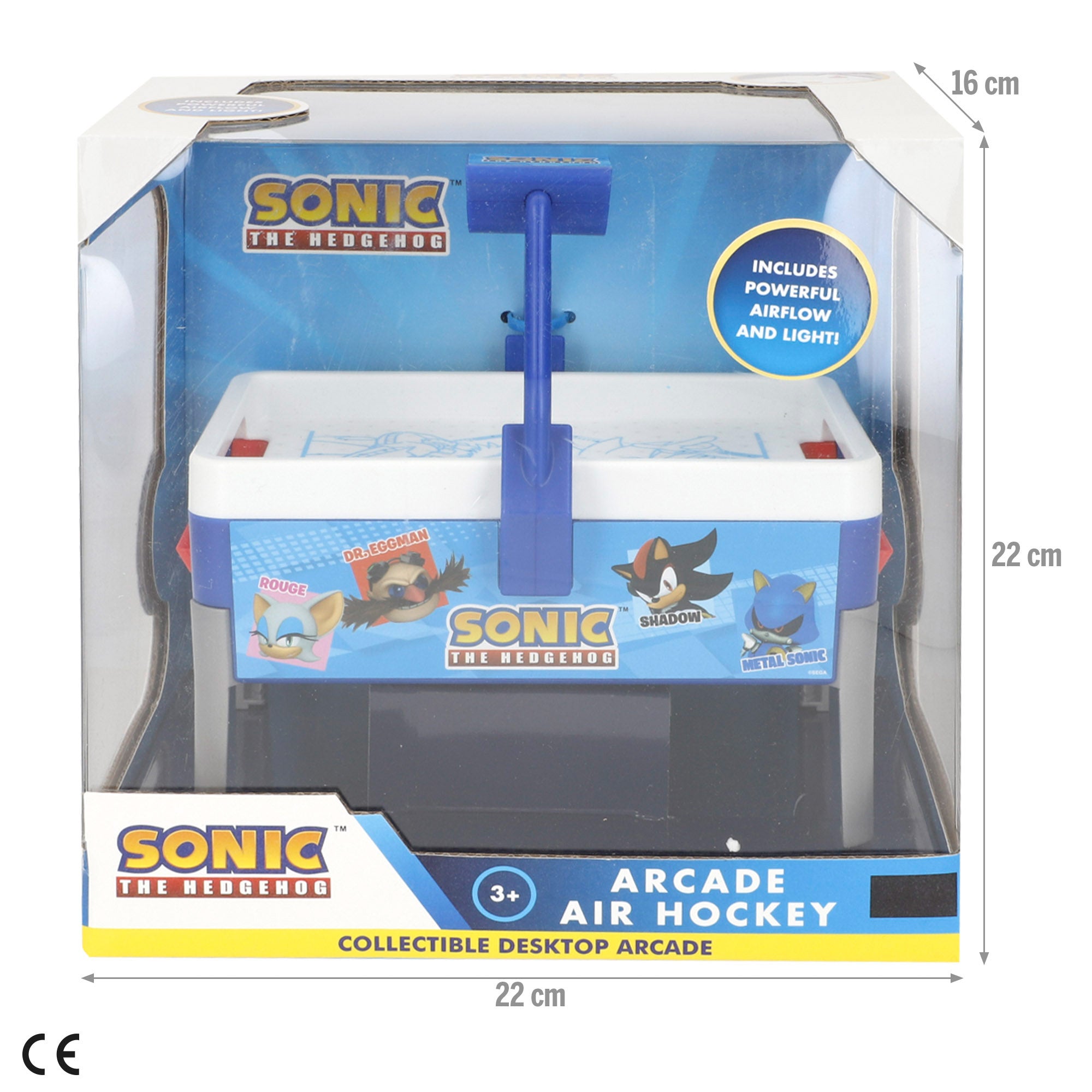 Sonic Mini air hockey arcade 15x20x18 cm