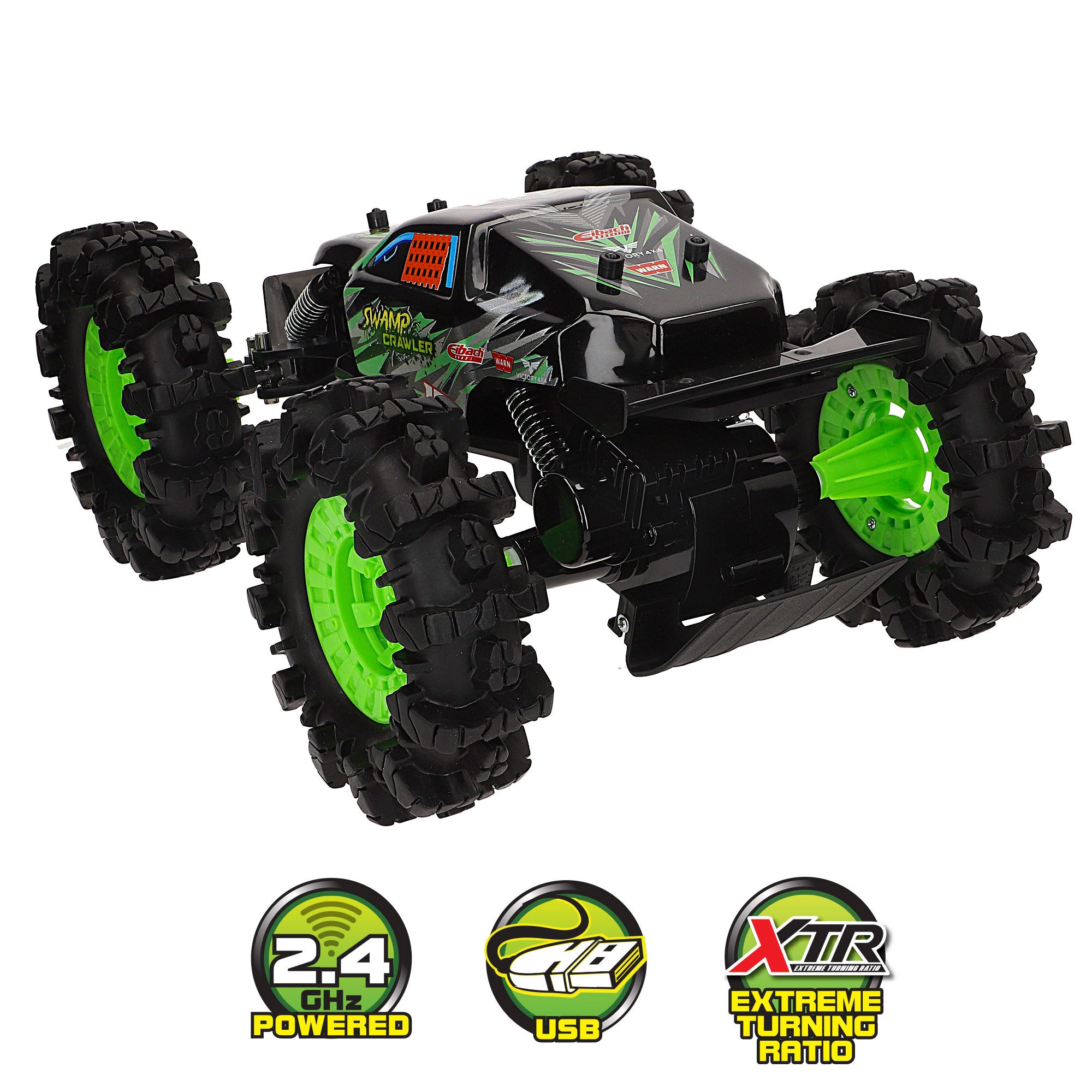 Maisto Coche teledirigido ruedas gigantes Swamp Crawler