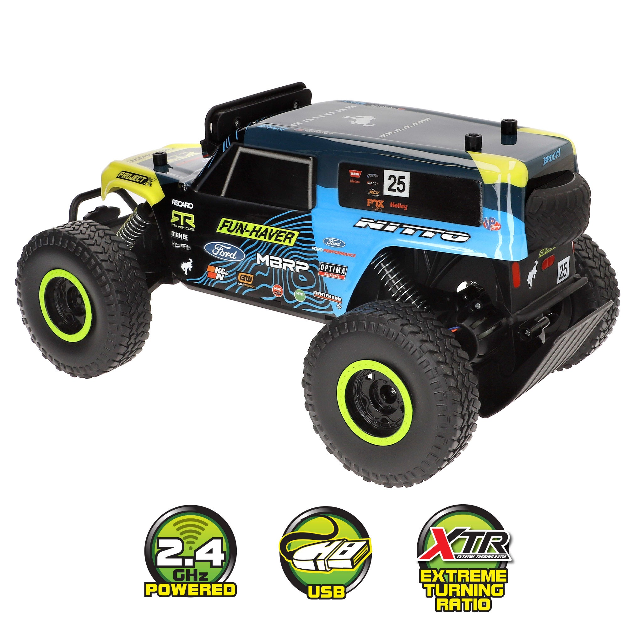 Maisto Coche teledirigido Ultra4 "Brocky" Off-Road Ford Bronco con luz