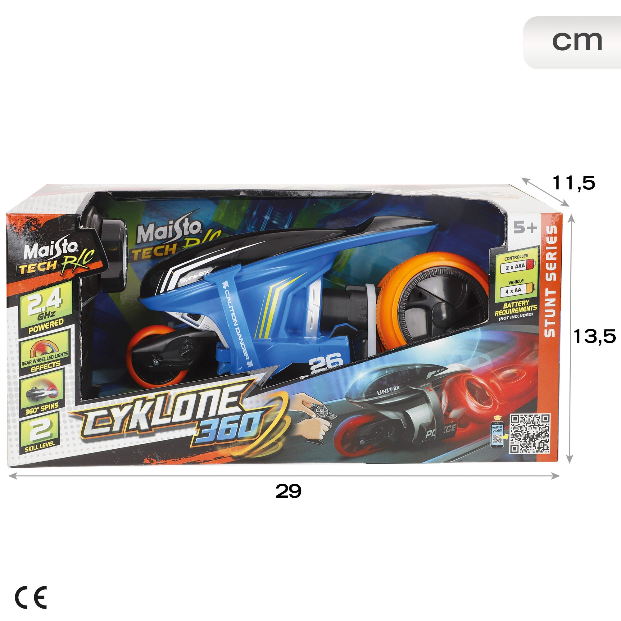 Maisto Moto teledirigida Cyklone360 con luz