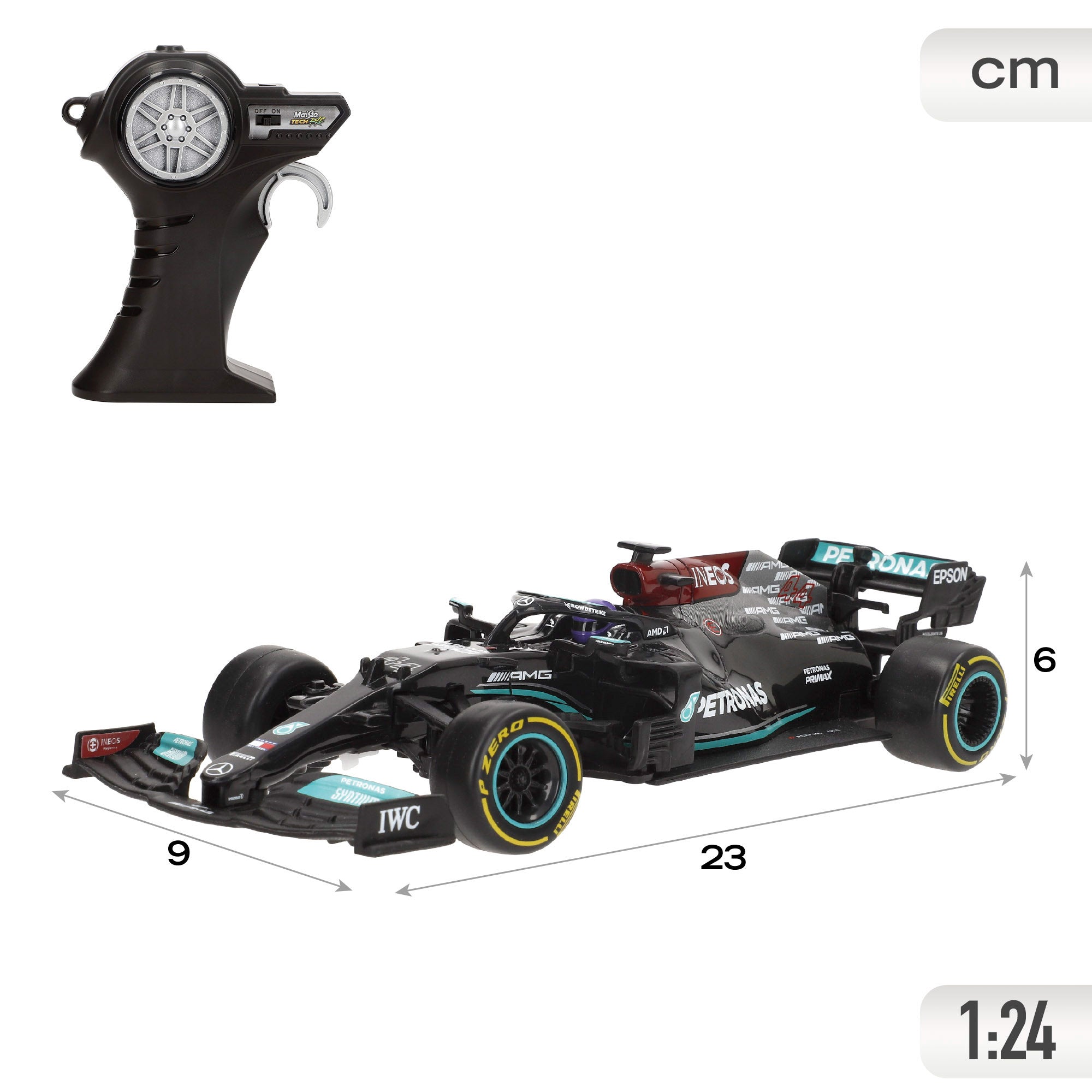 Maisto F1 2021 Carro Telecomandado Mercedes-AMG F1 Hamilton 1:24