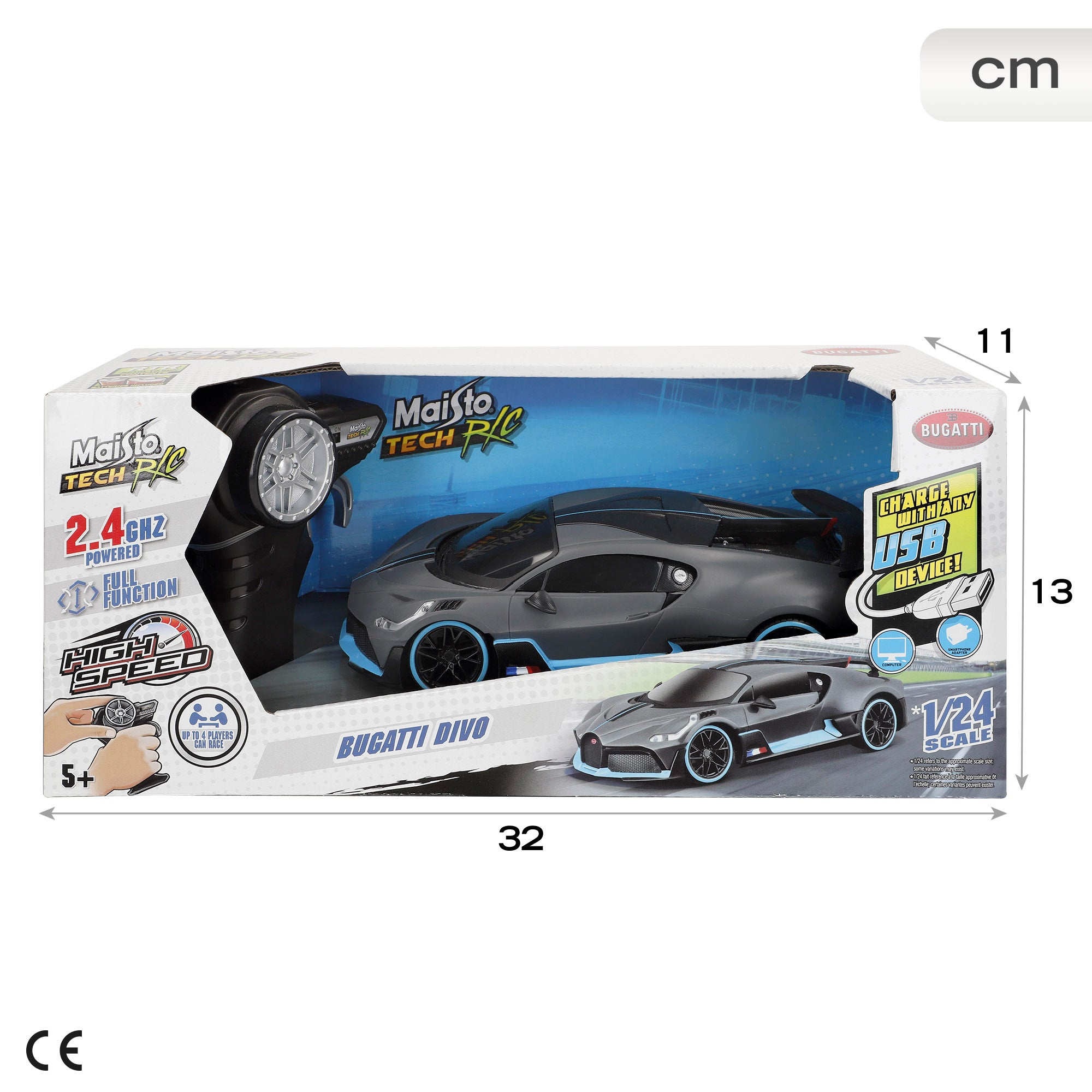 Carro telecomandado Maisto Bugatti Divo 1:24
