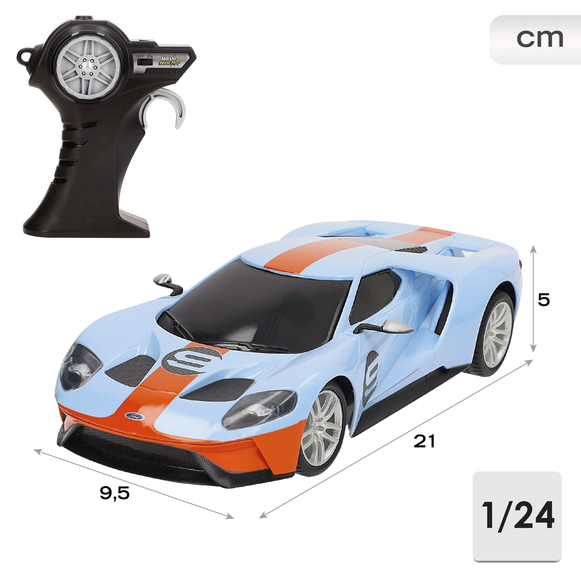 Maisto Ford GT Heritage Edition 1:24 Carro Telecomandado