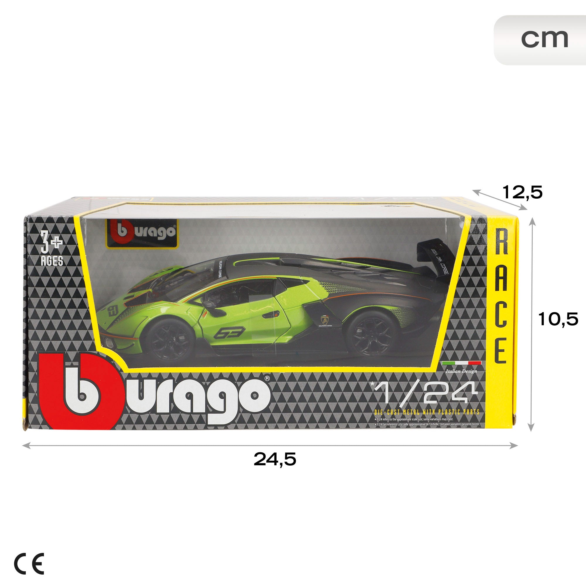 Burago Maqueta coche carreras Lamborghini Essenza SCV12 1:24