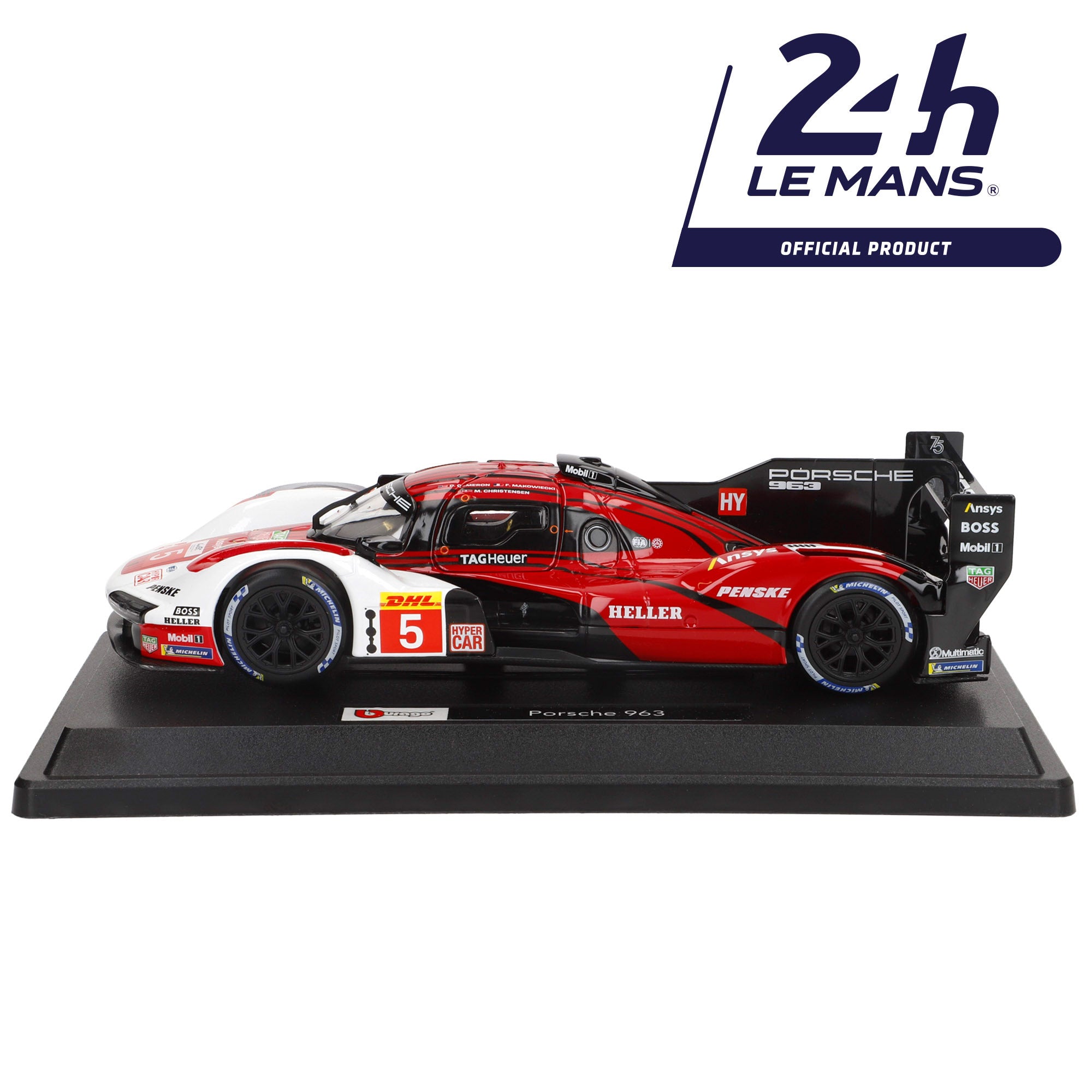 Burago Maqueta coche carreras Porsche 963 1:24