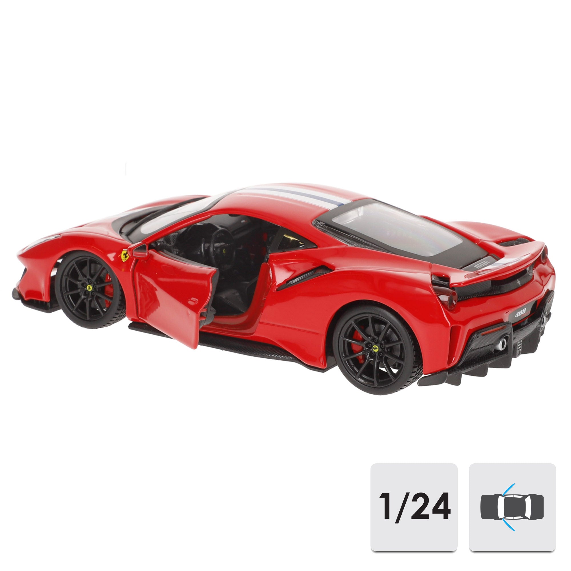 Burago Maqueta coche Ferrari 488 Pista 1:24