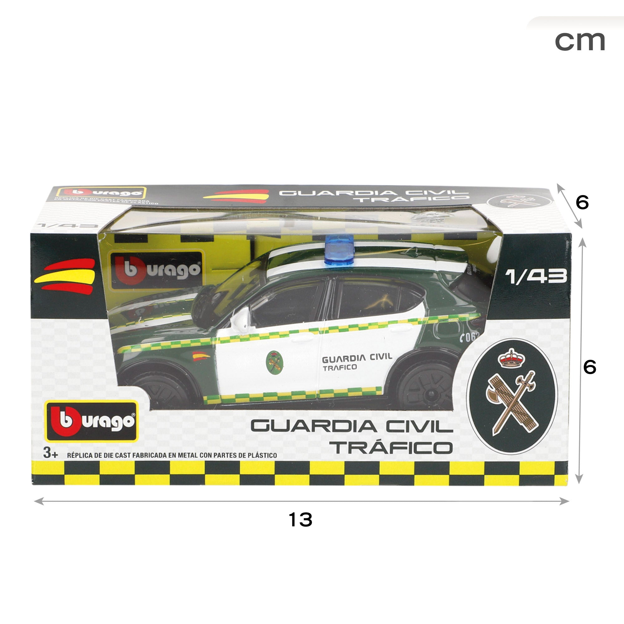 Burago Traffic Guarda Civil Carro réplica original Alfa Romeo Giulia 1:43