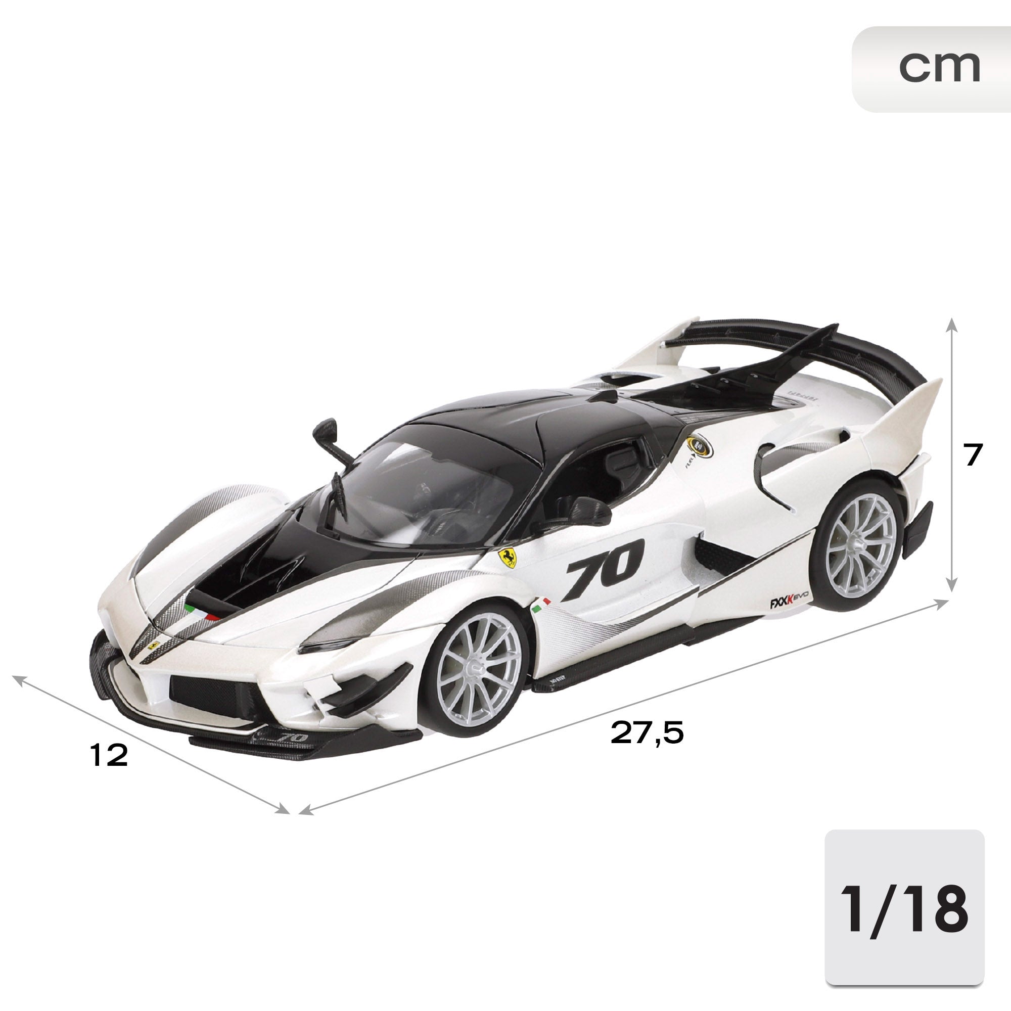 Burago Maqueta Coche Ferrari FXX-K Evo Nº70 1:18