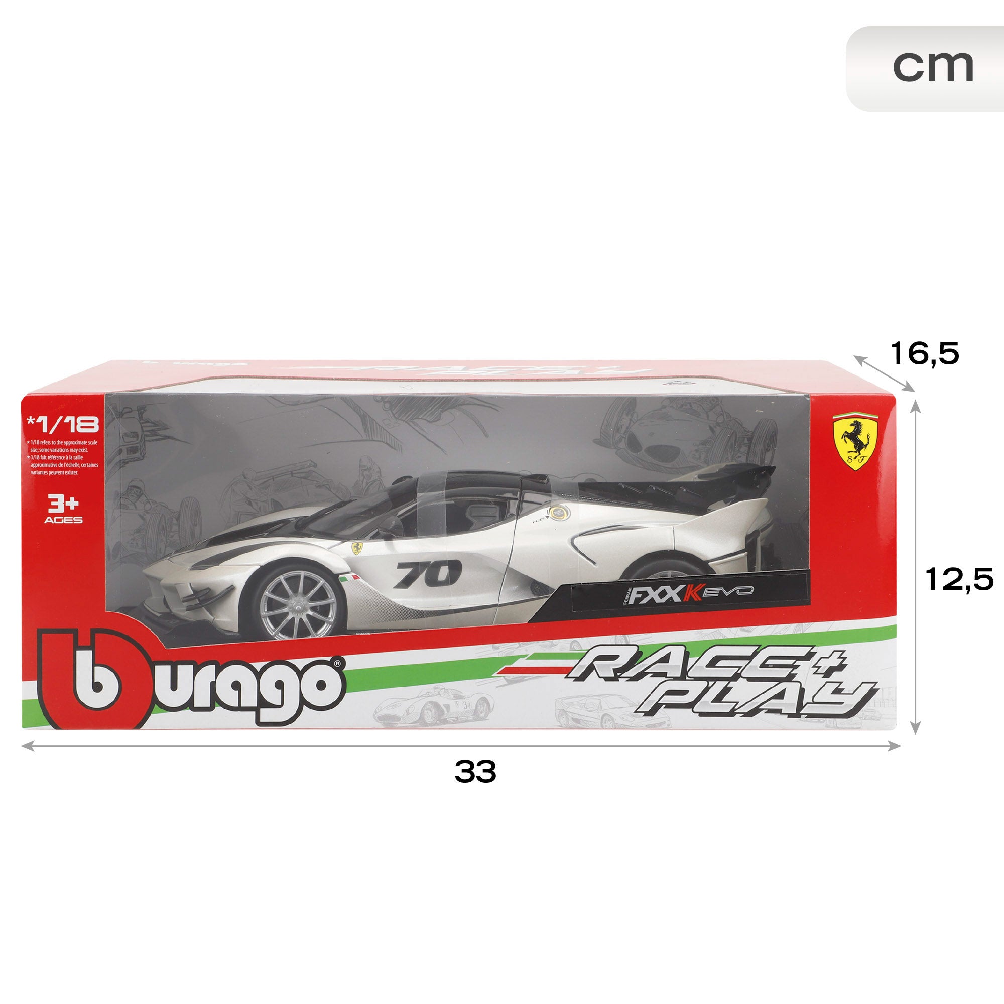 Burago Maqueta Coche Ferrari FXX-K Evo Nº70 1:18