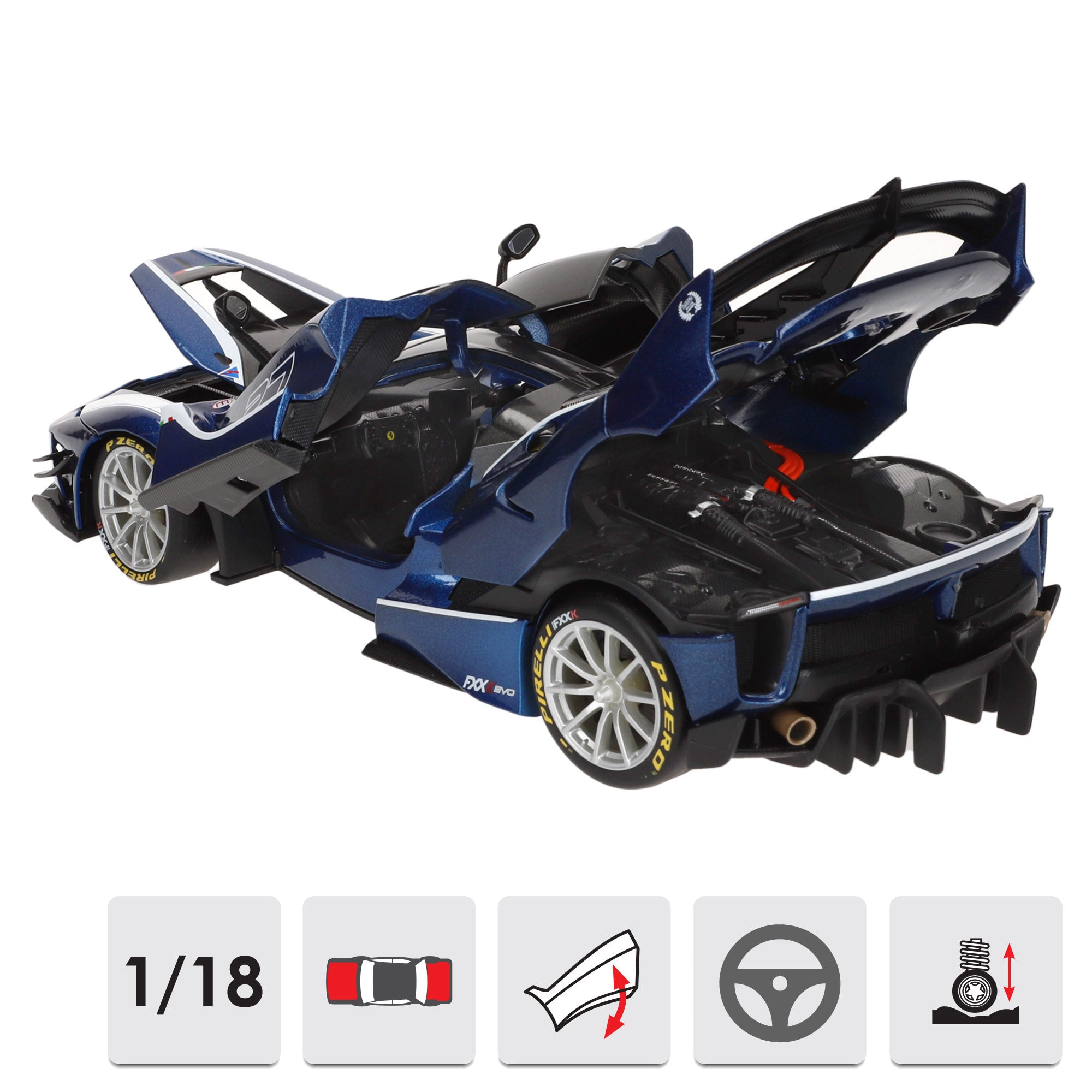 Burago Maqueta Coche Ferrari FXX-K Evo Nº27 1:18
