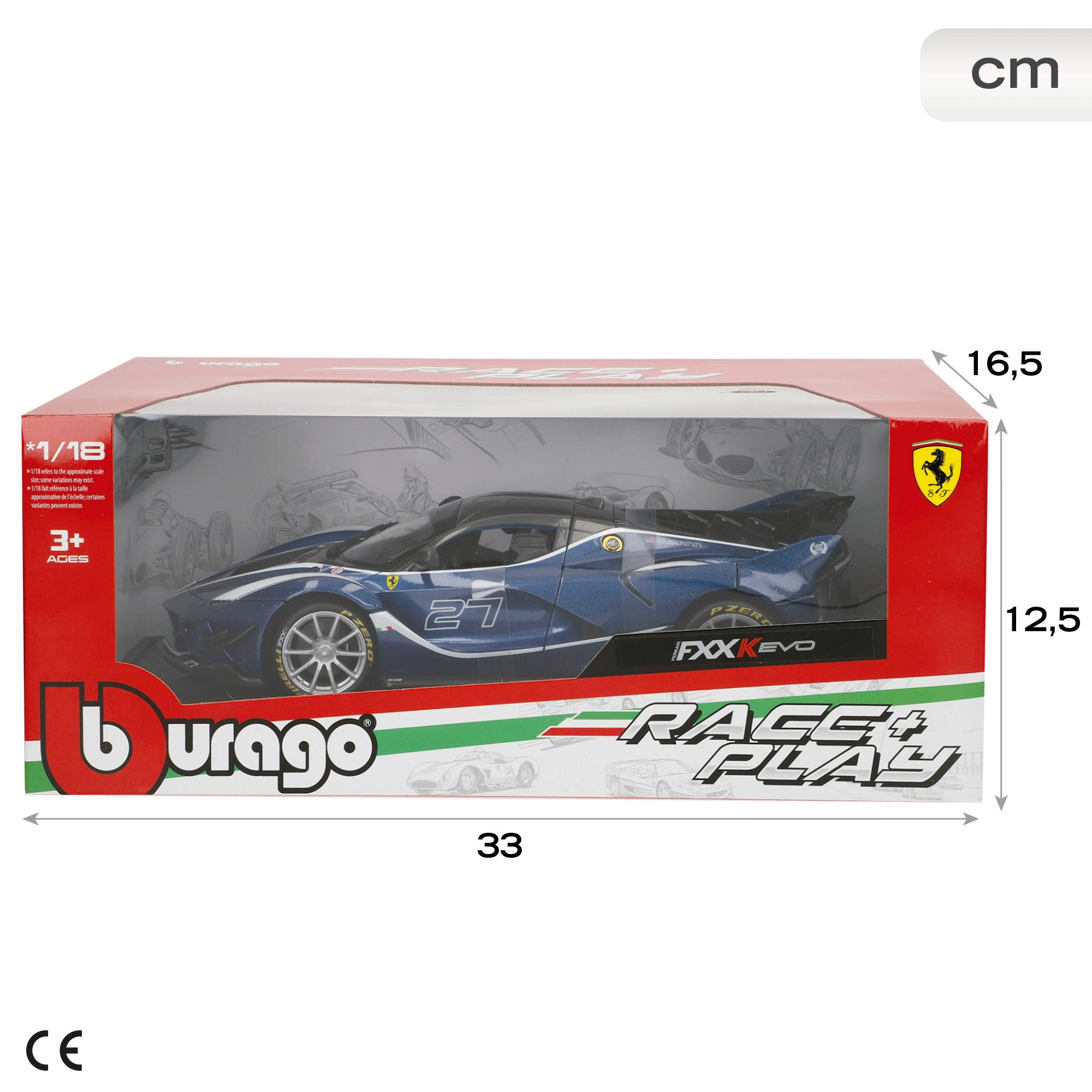Burago Maqueta Coche Ferrari FXX-K Evo Nº27 1:18