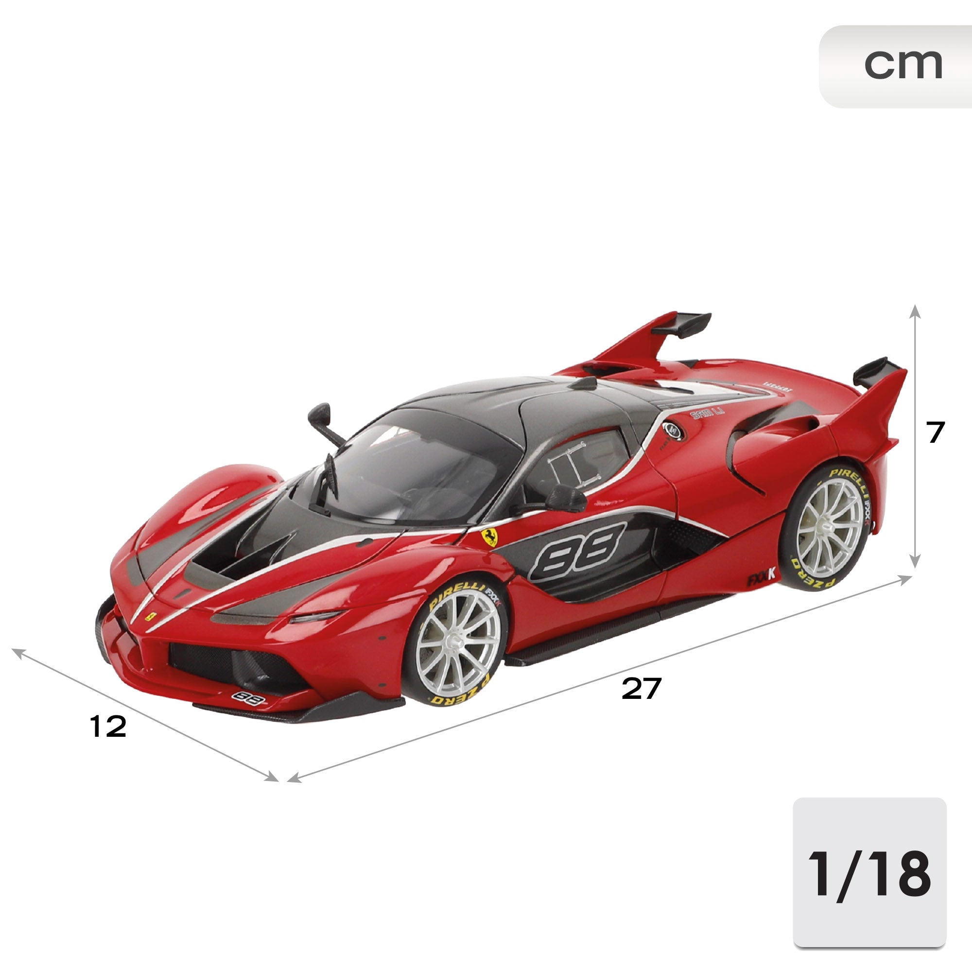 Burago Maqueta Coche Ferrari FXX-K Nº88 1:18