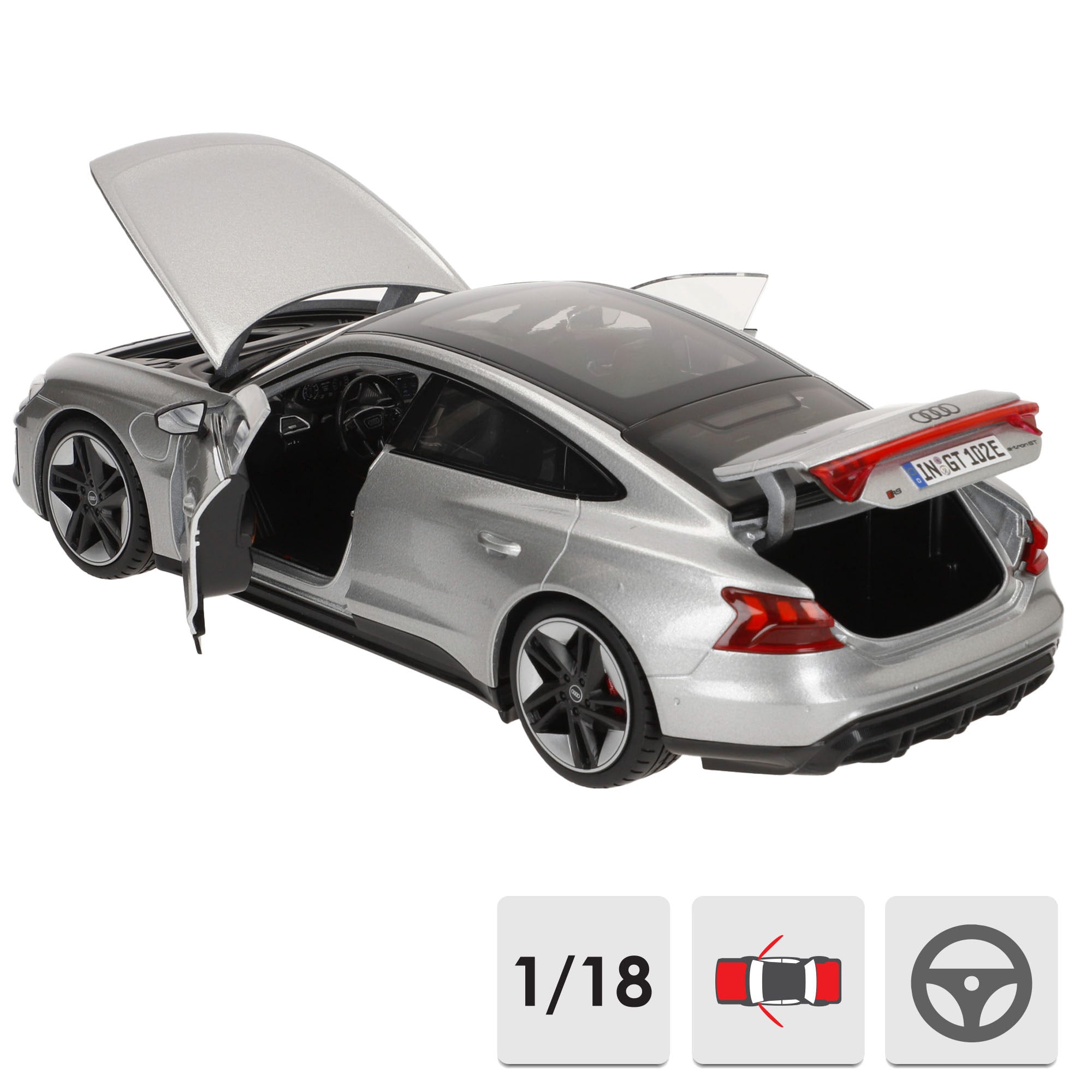 Burago Maqueta Coche Audi RS e-tron GT 2022 1:18