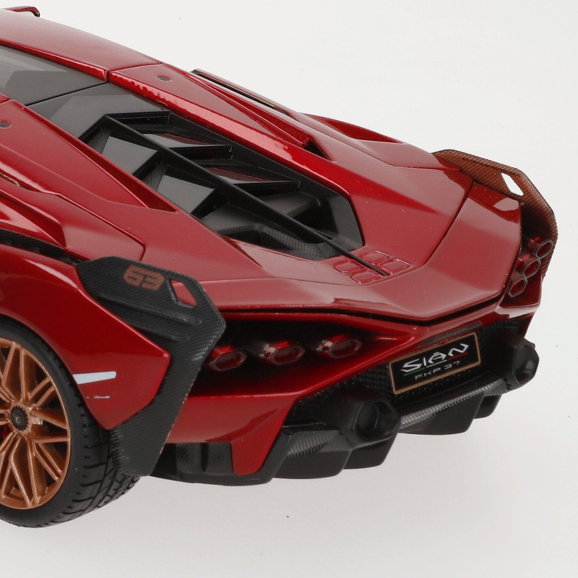 Burago Model Car Lamborghini Sián FKP 37 Vermelho 1:18