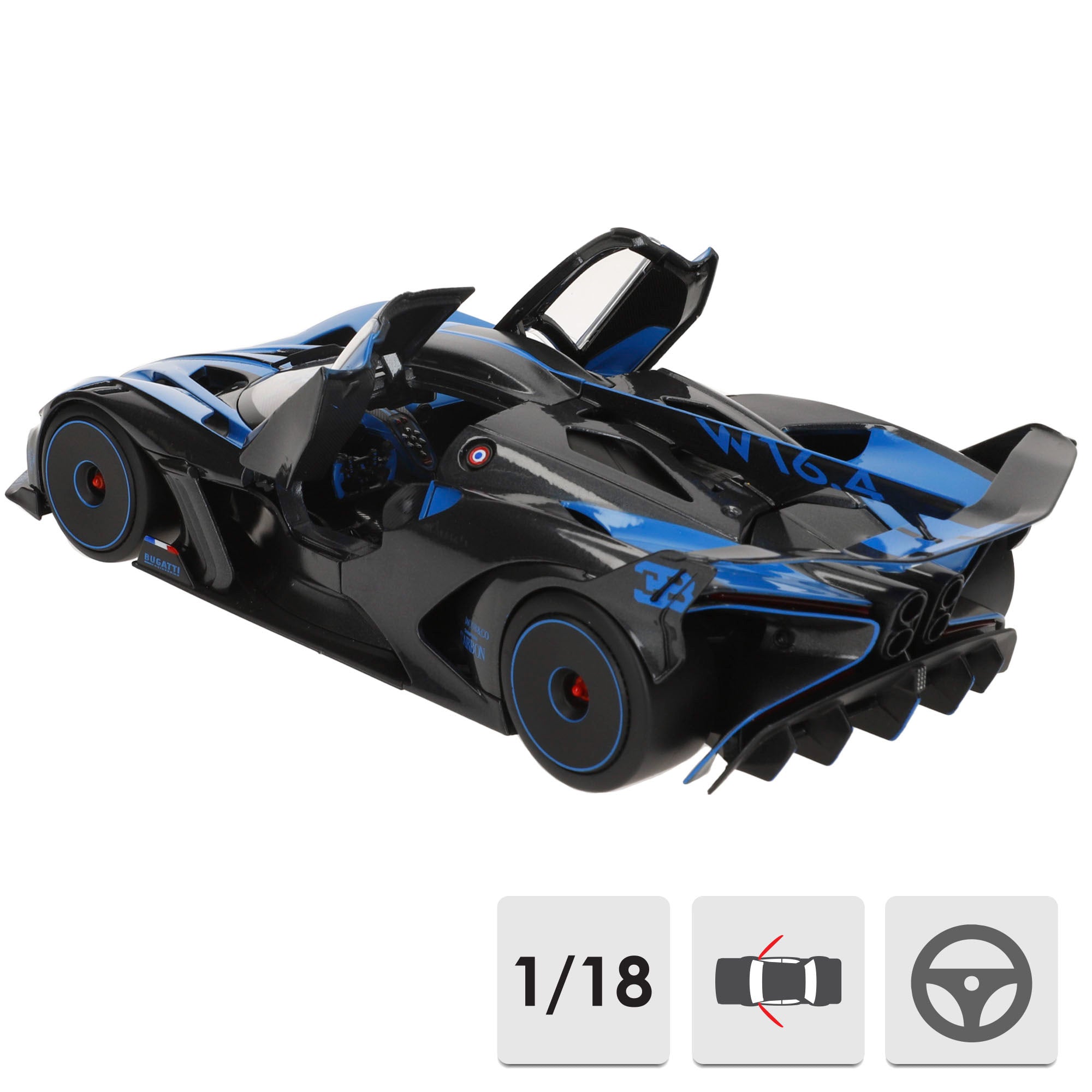 Burago Maqueta Coche Bugatti Bolide 1:18