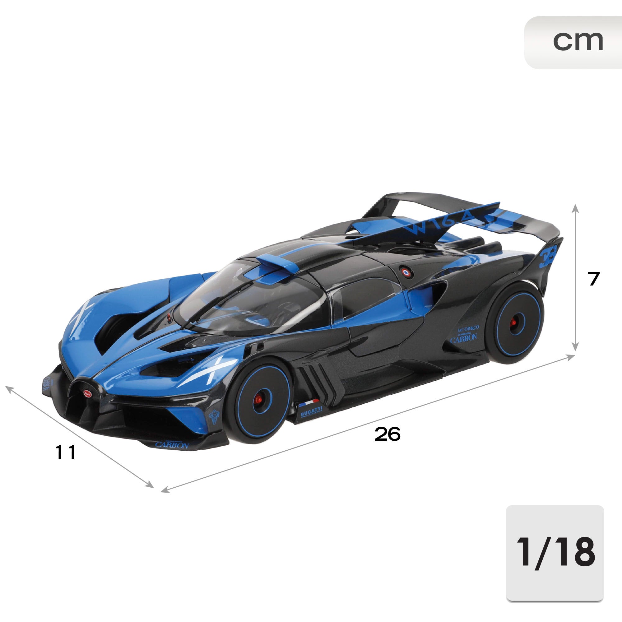 Burago Maqueta Coche Bugatti Bolide 1:18