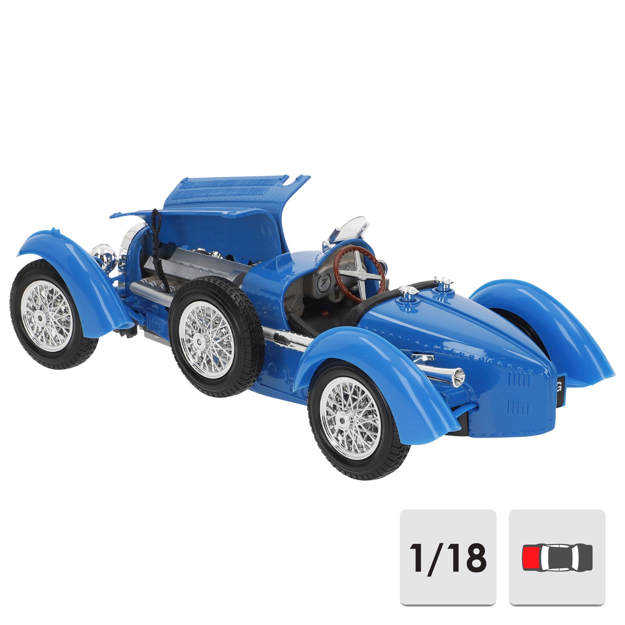 Burago Maqueta Coche Bugatti Type 59 1934 1:18